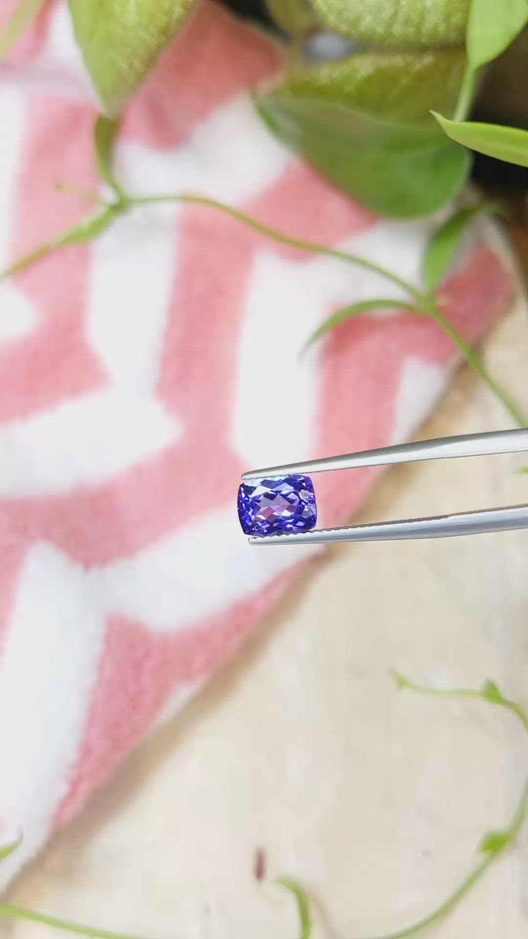 2.99 Ct.Tw.Total Carat Weight Tanzanite Pair from Tanzania Size Video