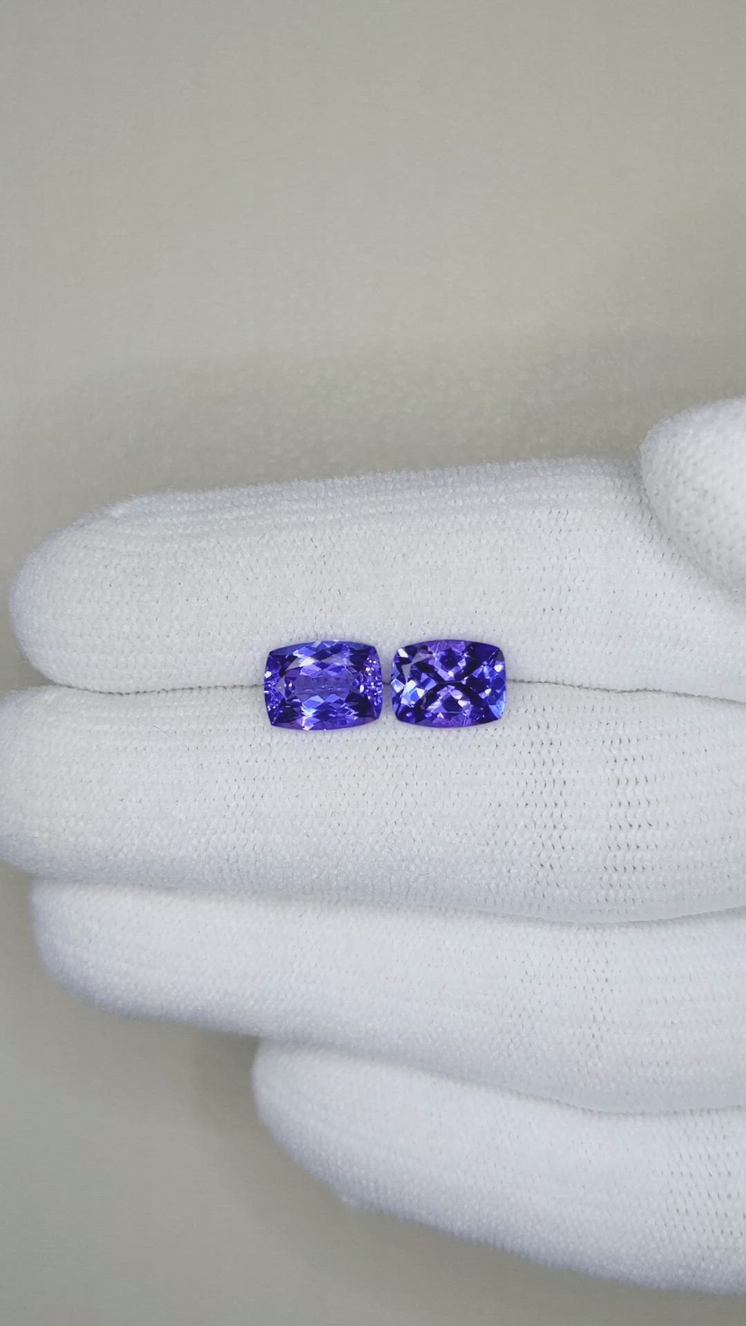 2.99 Ct.Tw.Total Carat Weight Tanzanite Pair from Tanzania Size Video