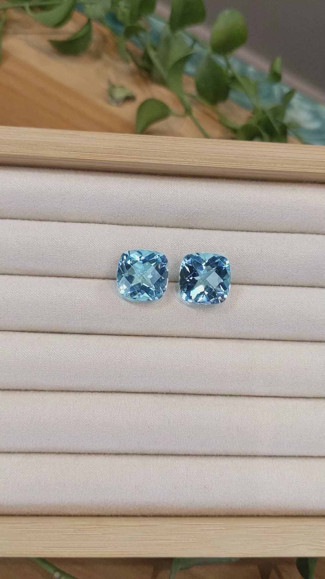 24.35 Ct.Tw.Total Carat Weight Topaz Pair from Brazil Size Video