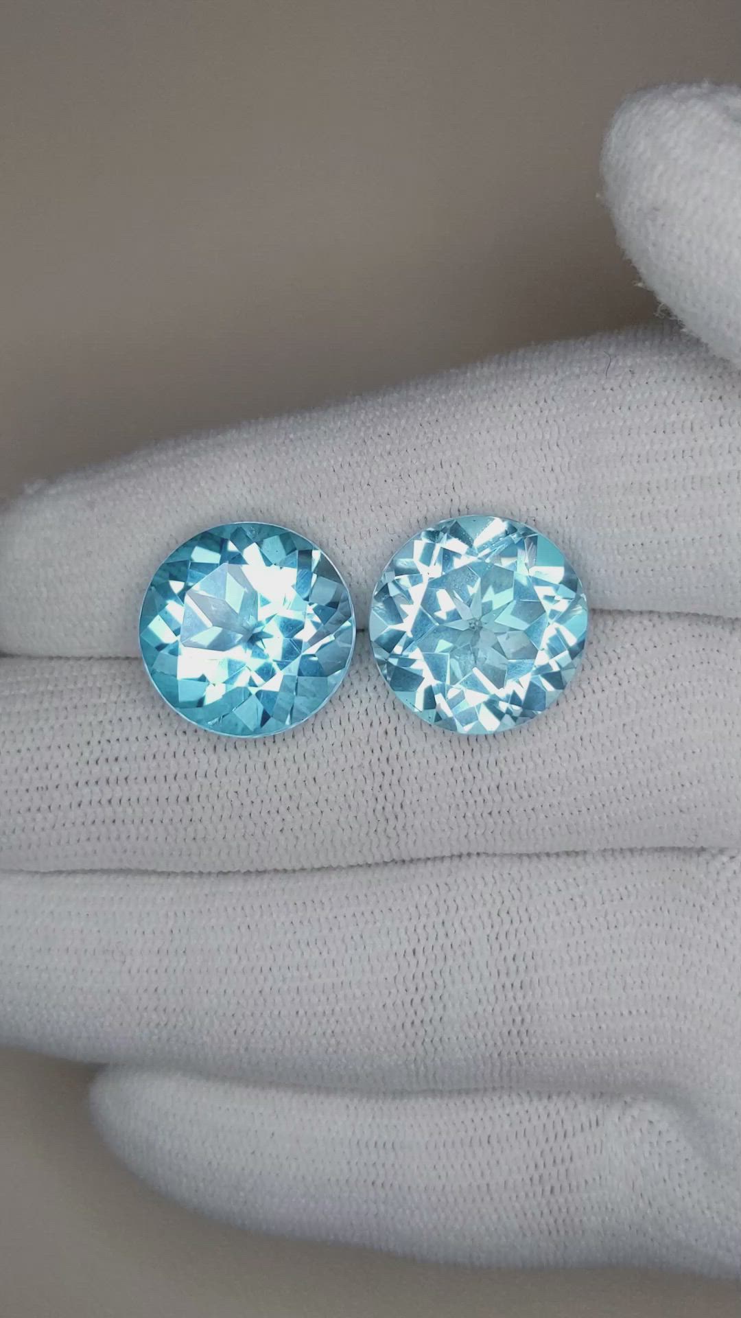 28.61 Ct.Tw.Total Carat Weight Topaz Pair from Brazil Size Video