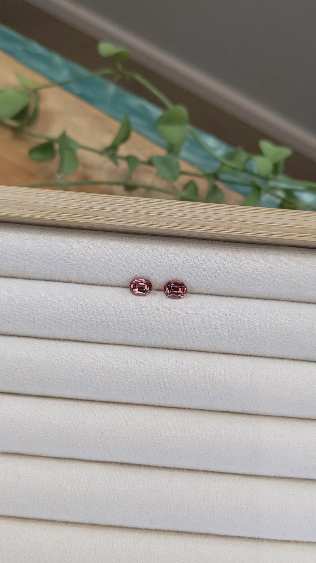 1.90 Ct.Tw.Total Carat Weight Mali Garnet Pair from West Africa Size Video