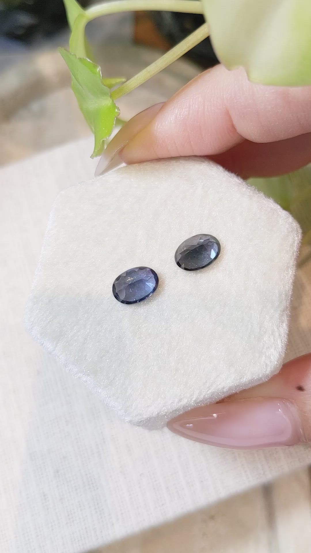 2.65 Ct.Tw.Total Carat Weight Spinel Pair from Burma (Myanmar) Size Video