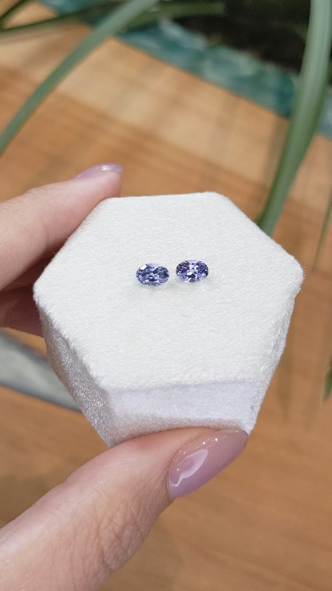 1.19 Ct.Tw.Total Carat Weight Spinel Pair from Burma (Myanmar) Size Video