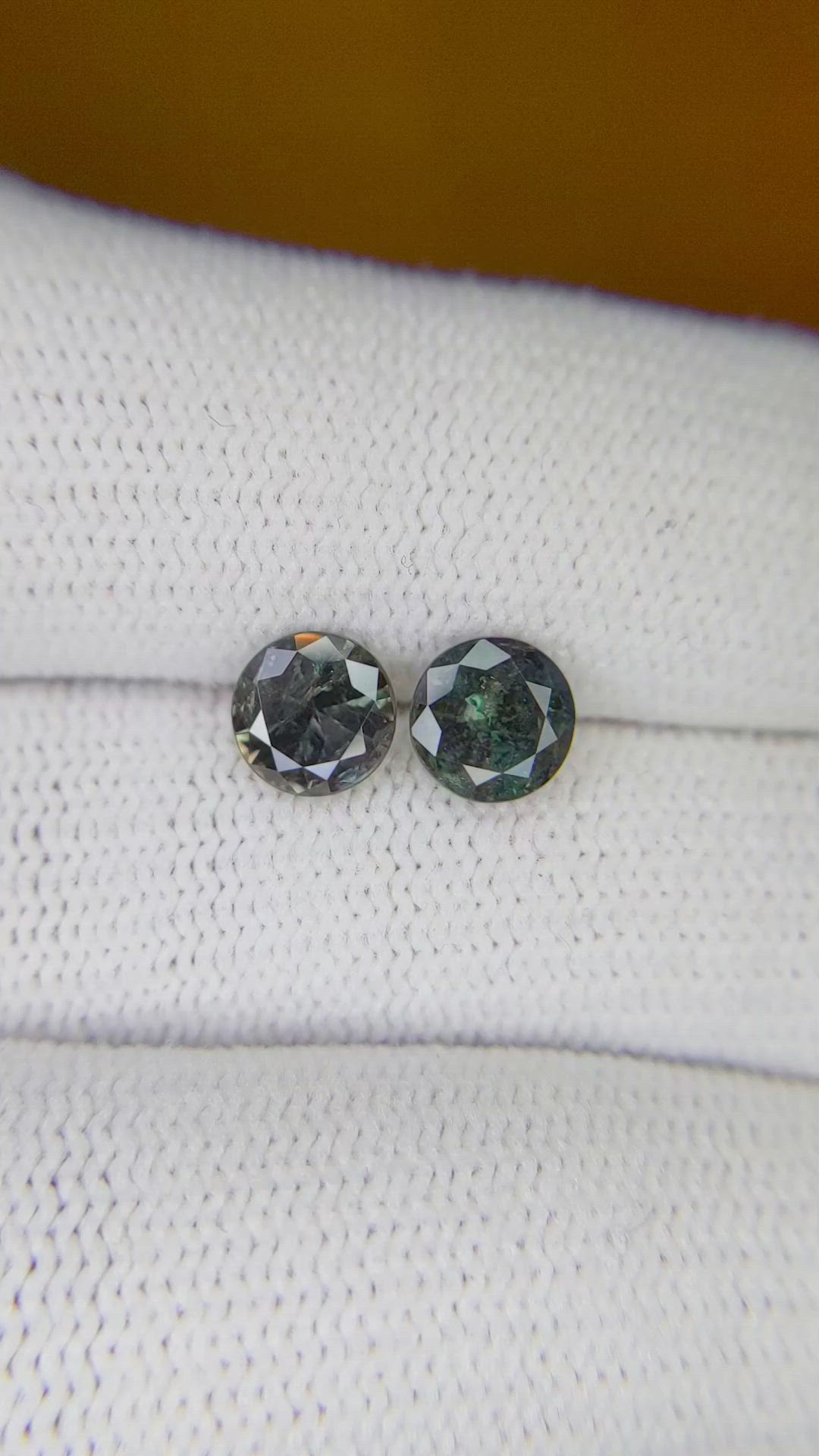 76.90 Ct.Tw.Total Carat Weight Alexandrite Pair from Ceylon (Sri Lanka) Size Video