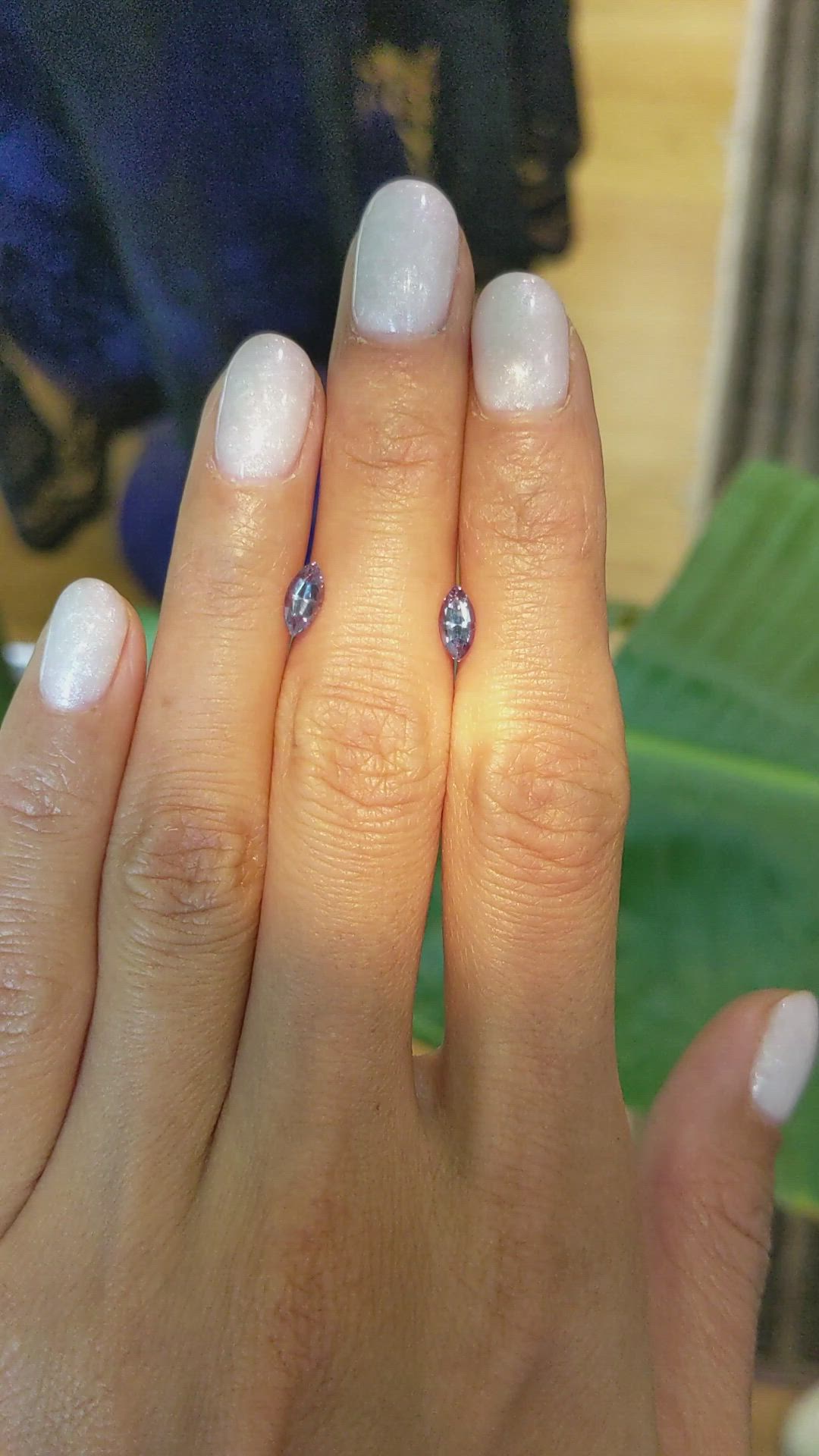 0.93&nbsp;Ct.Tw.Total Carat Weight Alexandrite Pair from Brazil Size Video