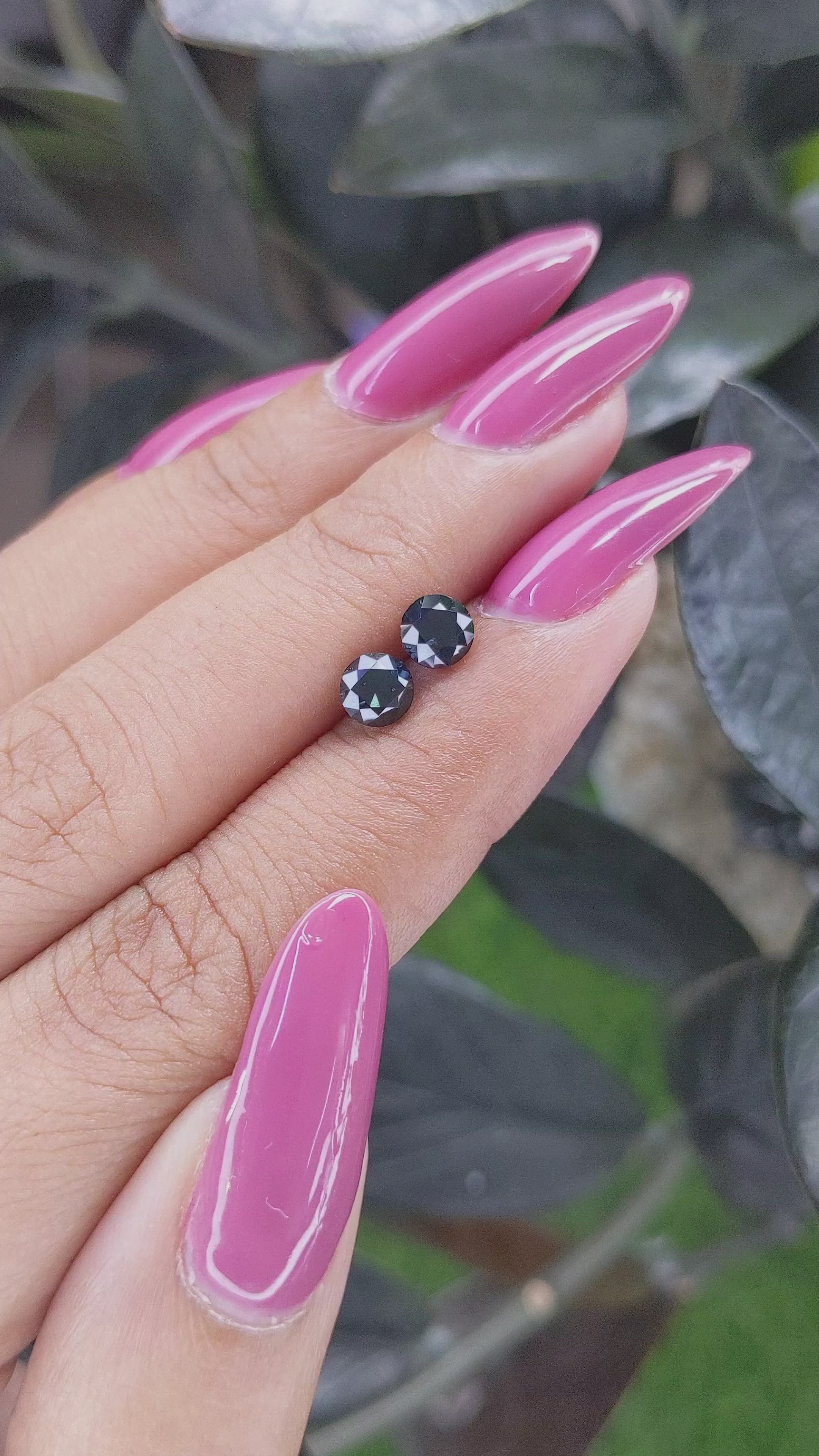 1.34 Ct.Tw.Total Carat Weight Spinel Pair from Ceylon (Sri Lanka) Size Video