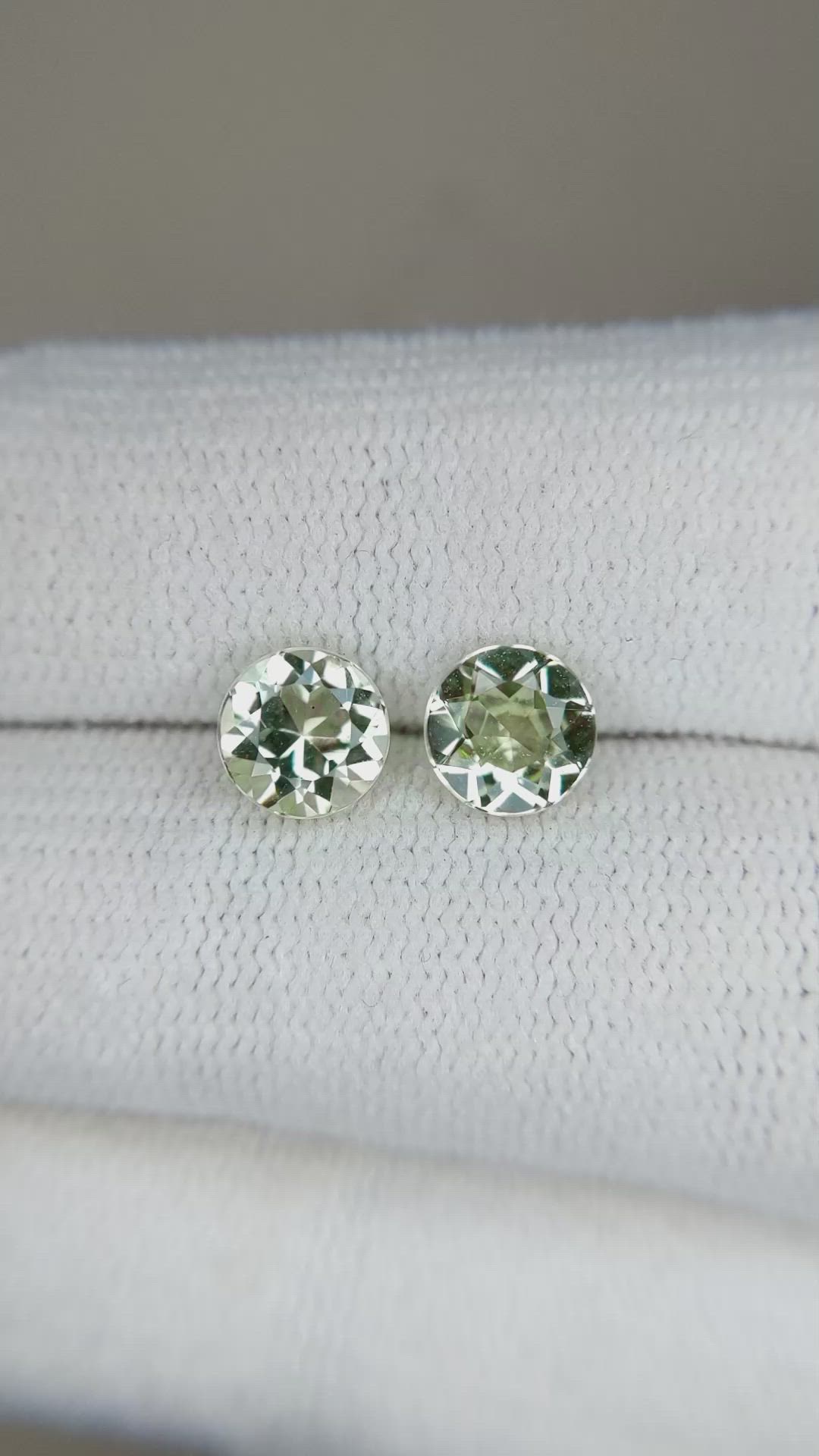 1.71&nbsp;Ct.Tw.Total Carat Weight Tourmaline Pair from Brazil Size Video