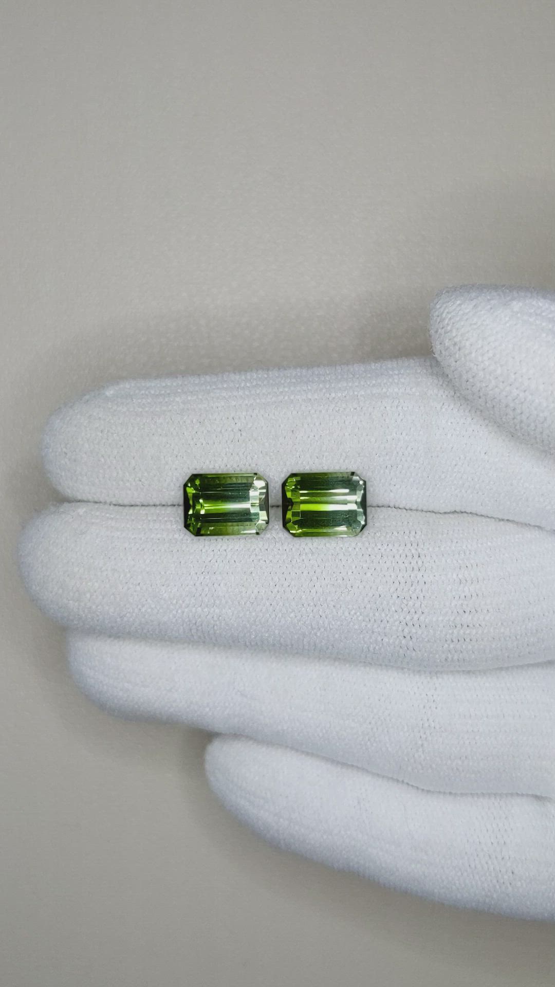 4.79&nbsp;Ct.Tw.Total Carat Weight Tourmaline Pair from Brazil Size Video
