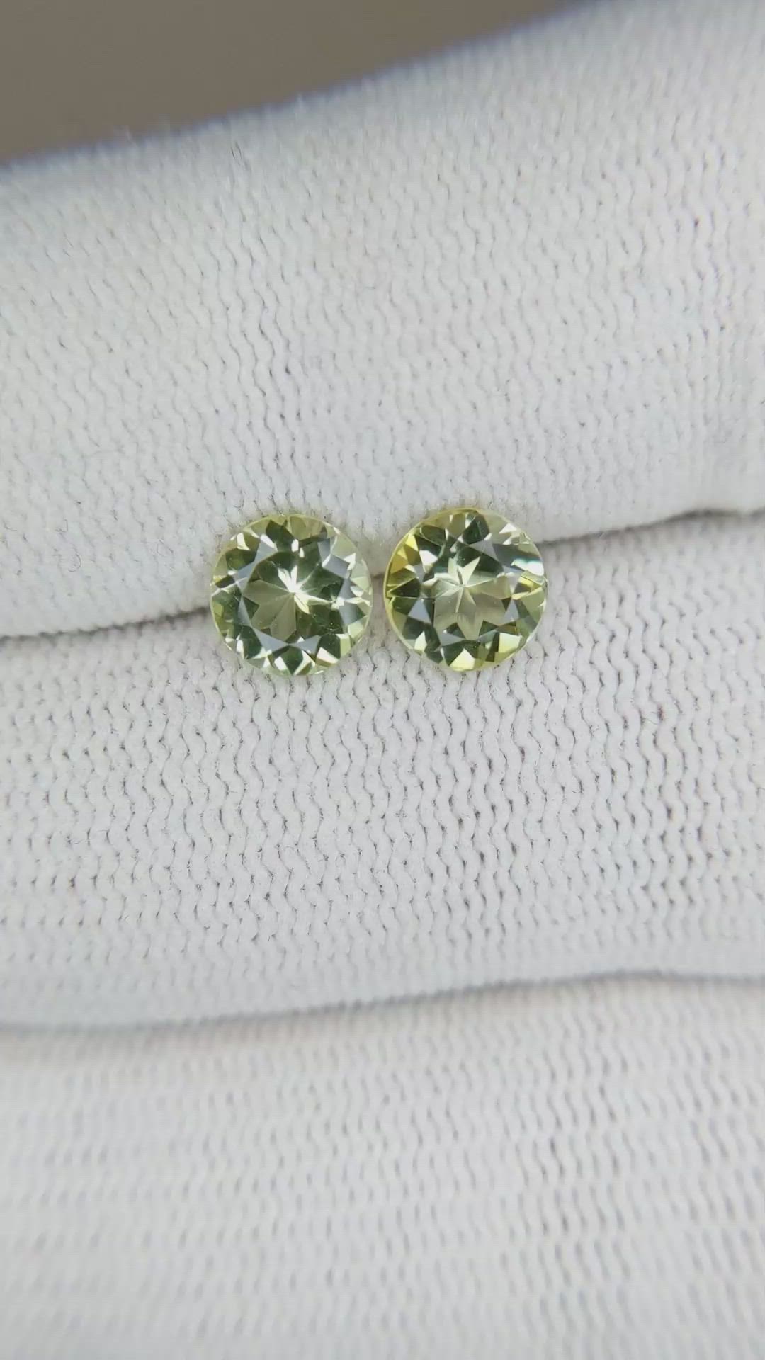 1.74&nbsp;Ct.Tw.Total Carat Weight Tourmaline Pair from Brazil Size Video