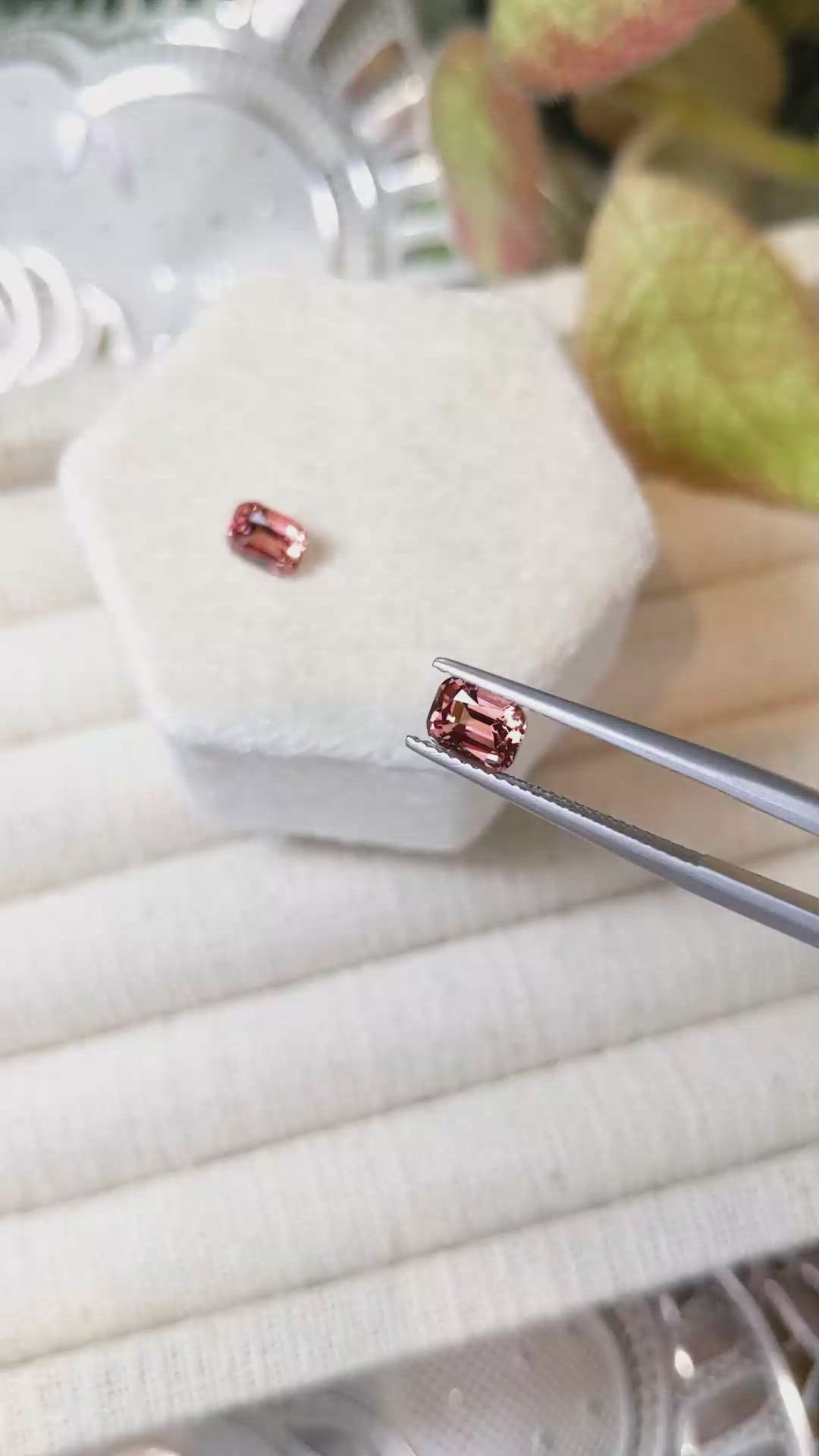 1.95&nbsp;Ct.Tw.Total Carat Weight Malaya Garnet Pair from Tanzania Size Video