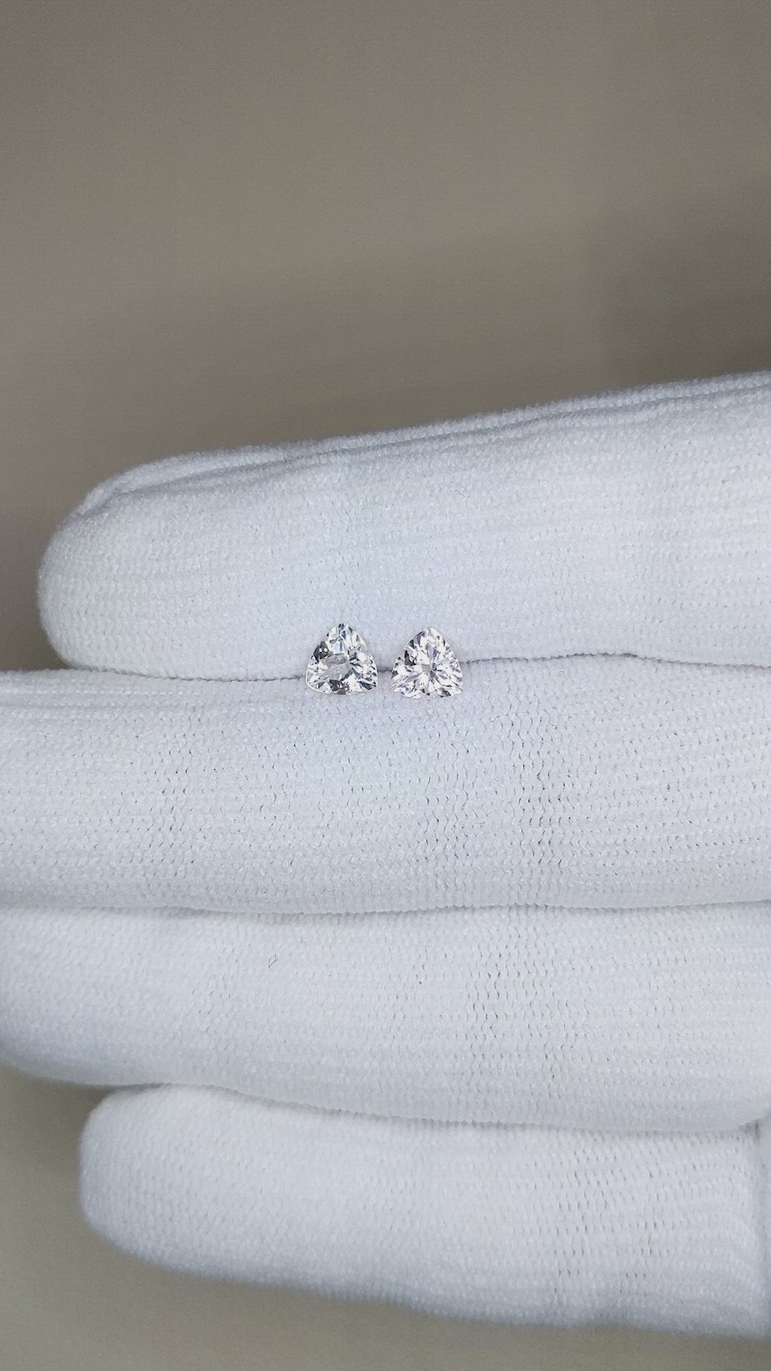 0.81&nbsp;Ct.Tw.Total Carat Weight Morganite Pair from Brazil Size Video