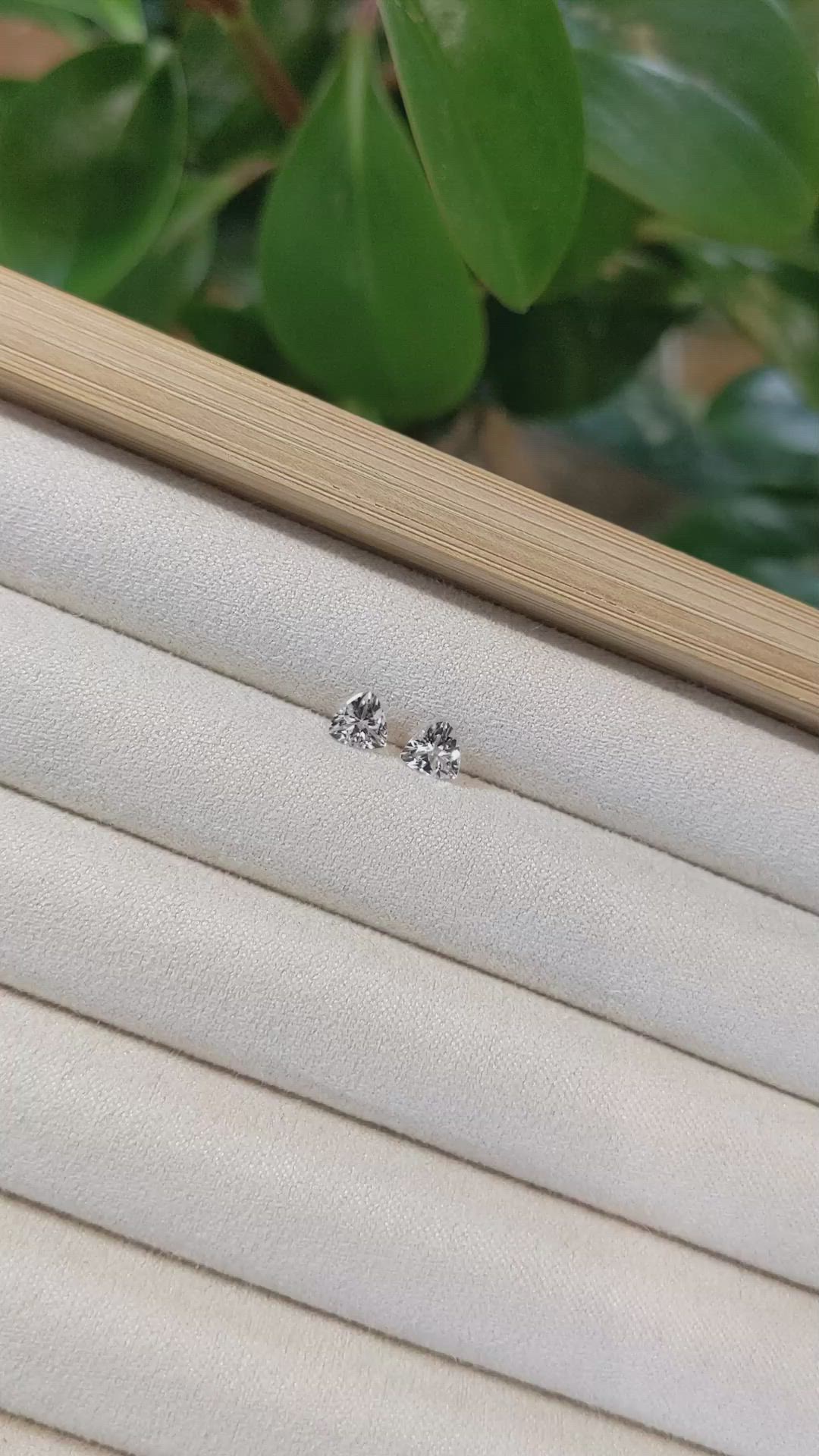 0.81&nbsp;Ct.Tw.Total Carat Weight Morganite Pair from Brazil Size Video