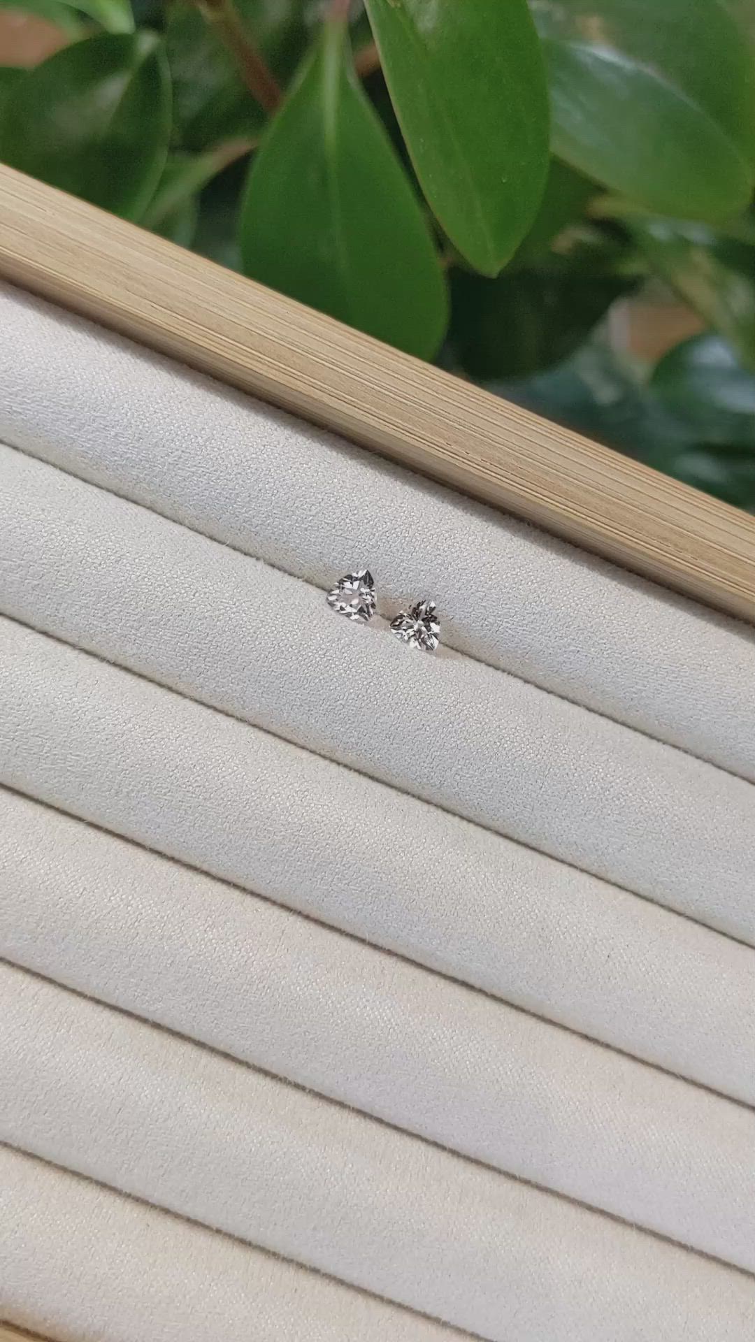 0.81&nbsp;Ct.Tw.Total Carat Weight Morganite Pair from Brazil Size Video