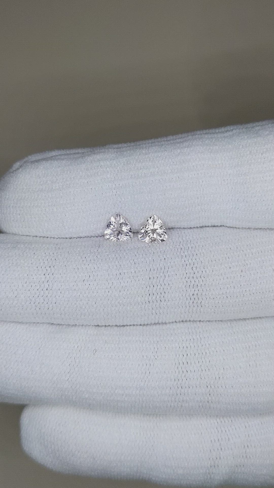 0.81&nbsp;Ct.Tw.Total Carat Weight Morganite Pair from Brazil Size Video