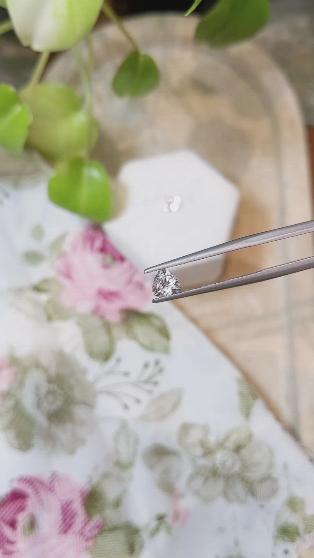 0.81 Ct.Tw.Total Carat Weight Morganite Pair from Brazil Size Video