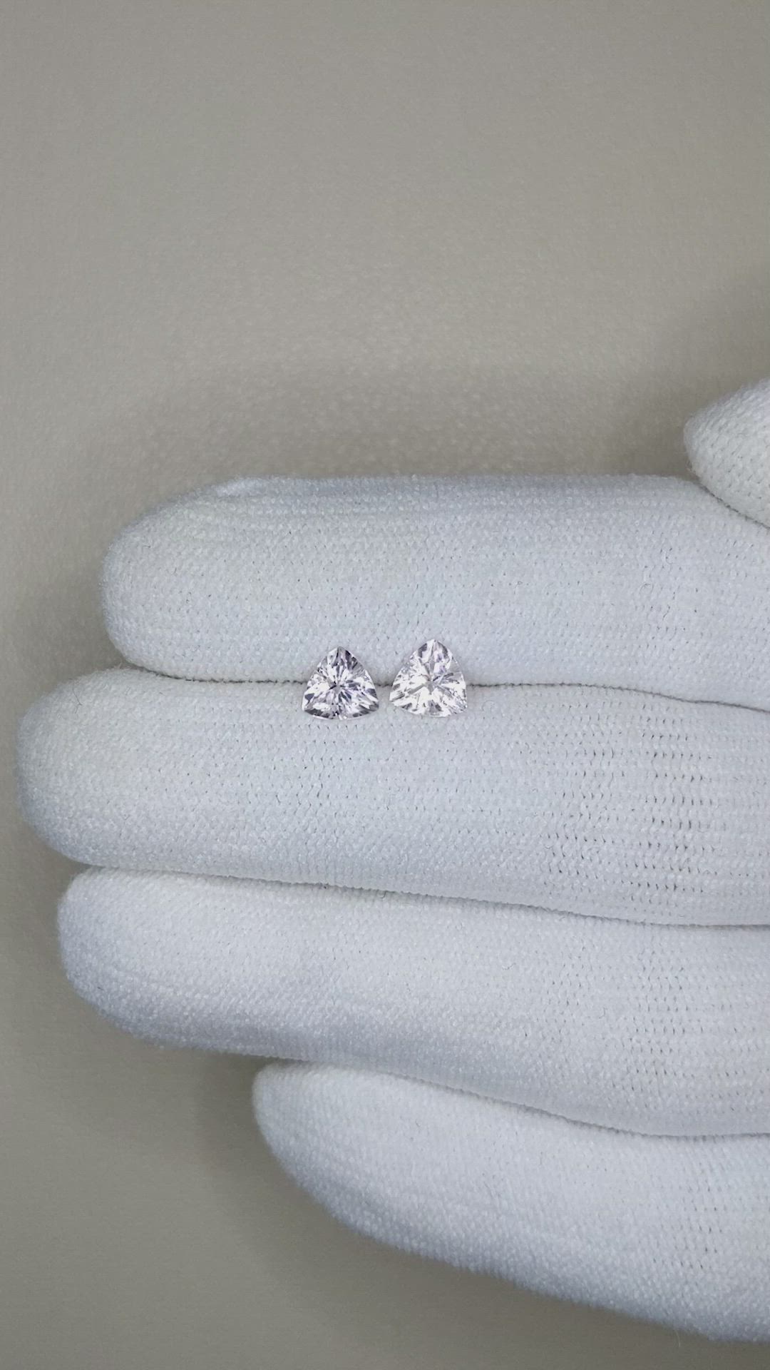 0.84&nbsp;Ct.Tw.Total Carat Weight Morganite Pair from Brazil Size Video