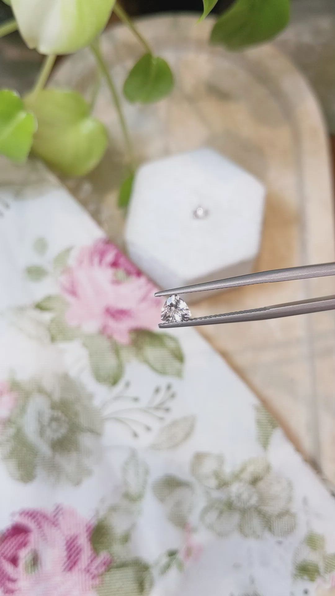 0.84&nbsp;Ct.Tw.Total Carat Weight Morganite Pair from Brazil Size Video