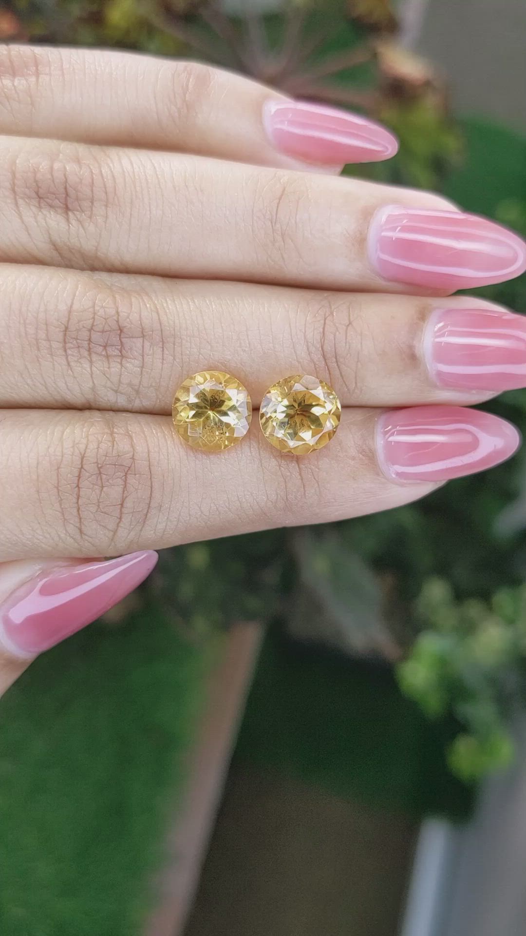 5.48&nbsp;Ct.Tw.Total Carat Weight Citrine Pair from Brazil Size Video