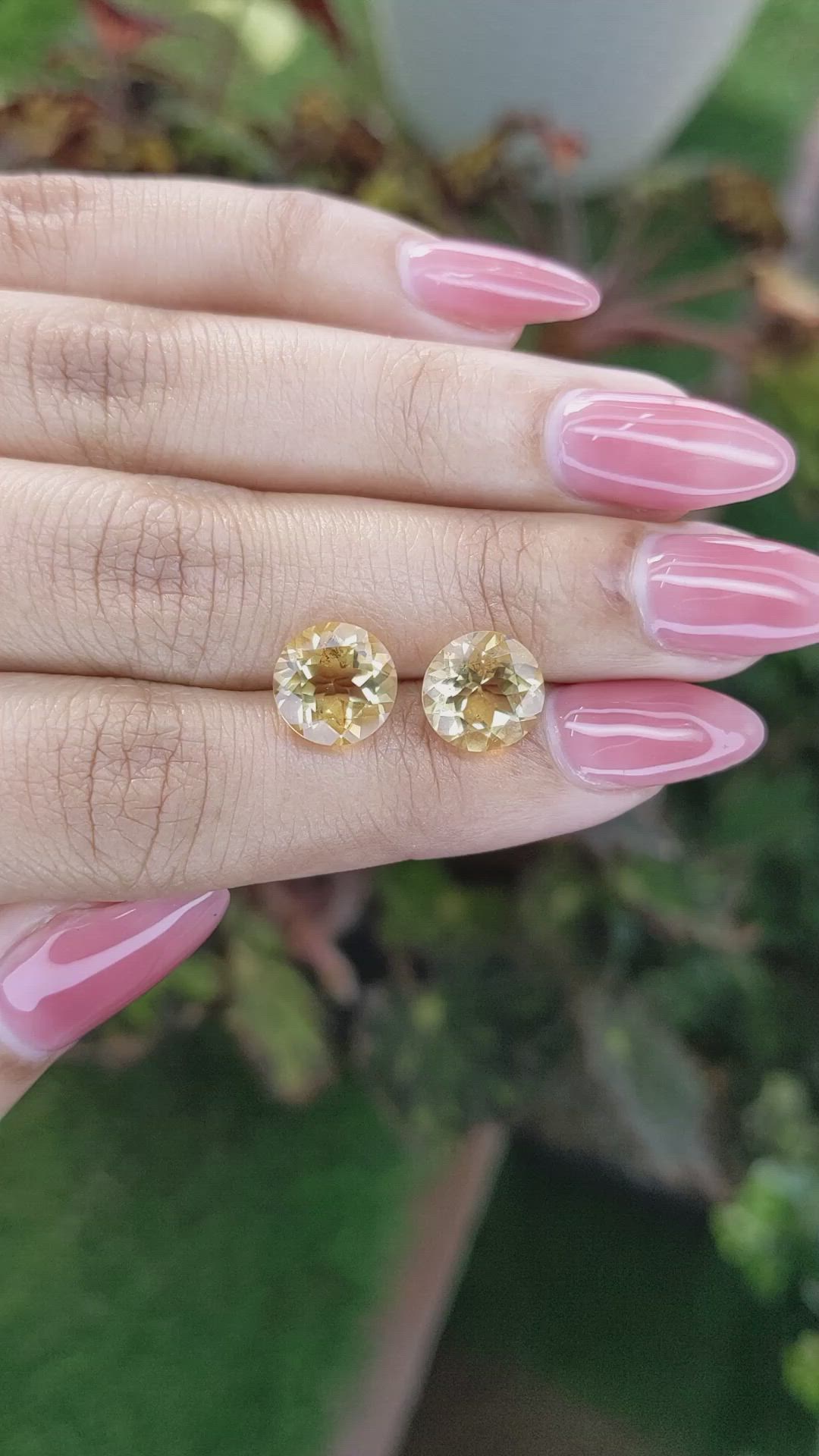 5.11&nbsp;Ct.Tw.Total Carat Weight Citrine Pair from Brazil Size Video