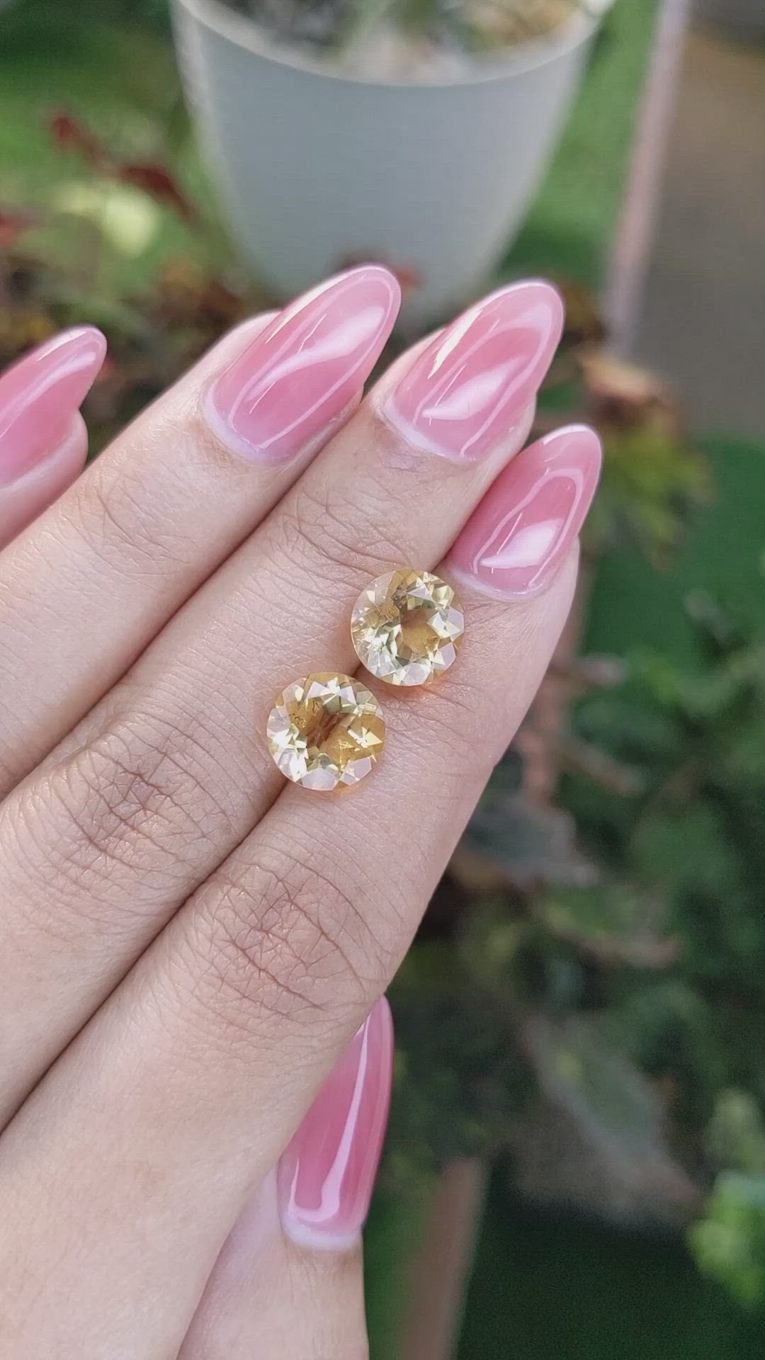 5.11&nbsp;Ct.Tw.Total Carat Weight Citrine Pair from Brazil Size Video