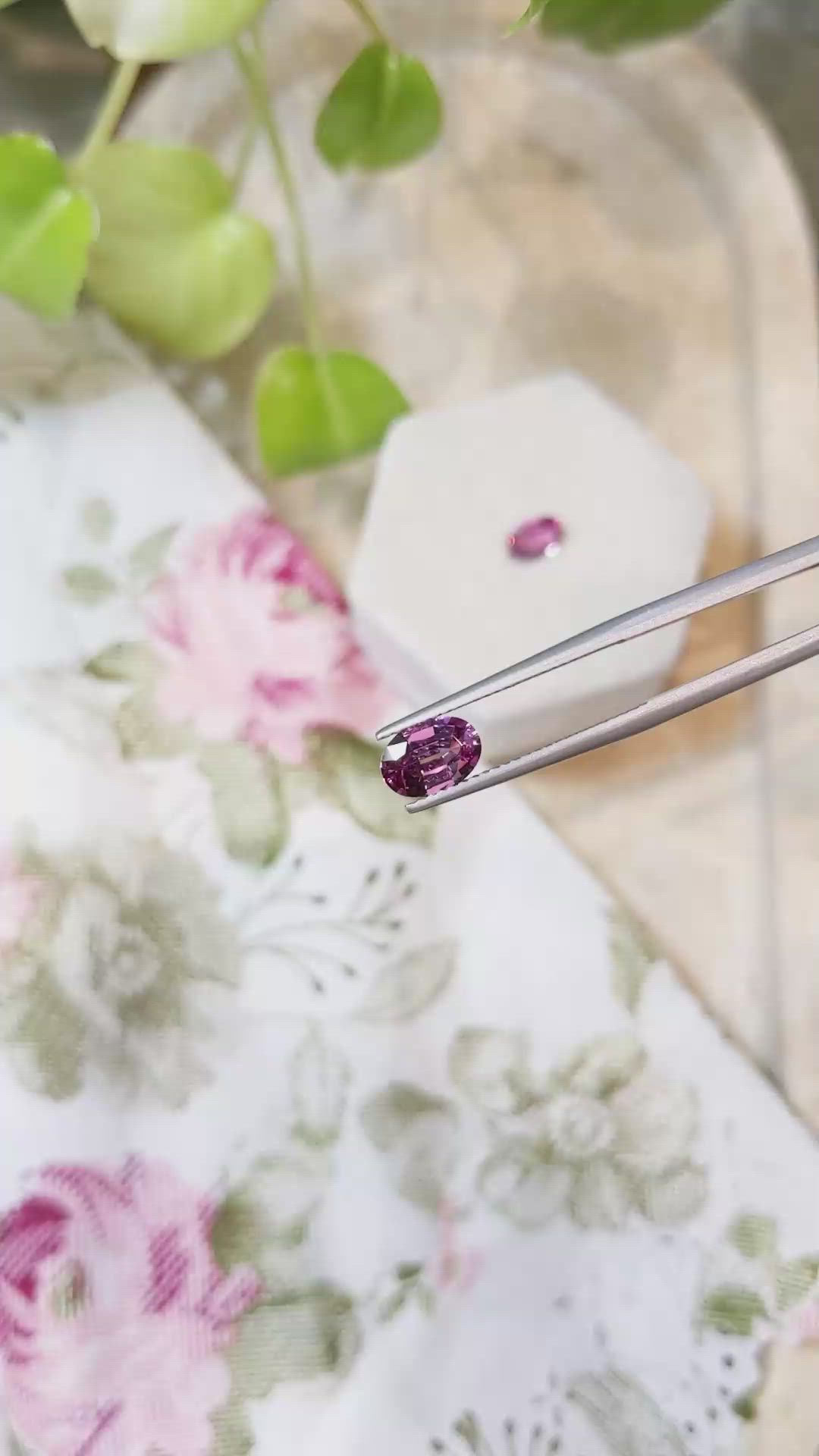 2.69&nbsp;Ct.Tw.Total Carat Weight Rhodolite Garnet Pair from Tanzania Size Video