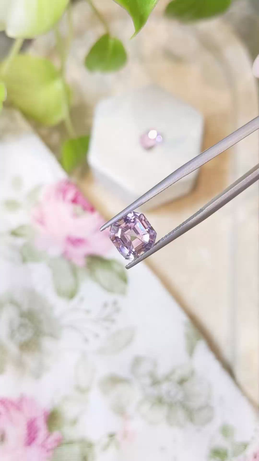 8.01&nbsp;Ct.Tw.Total Carat Weight Kunzite Pair from Afghanistan Size Video