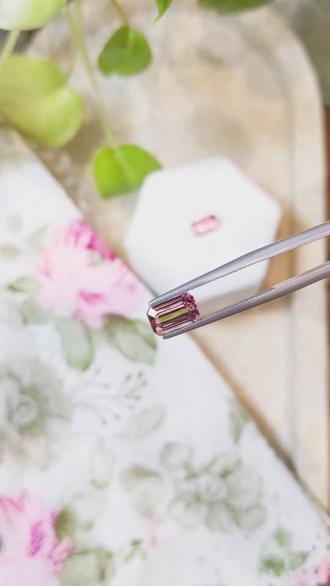 3.68&nbsp;Ct.Tw.Total Carat Weight Tourmaline Pair from Mozambique Size Video