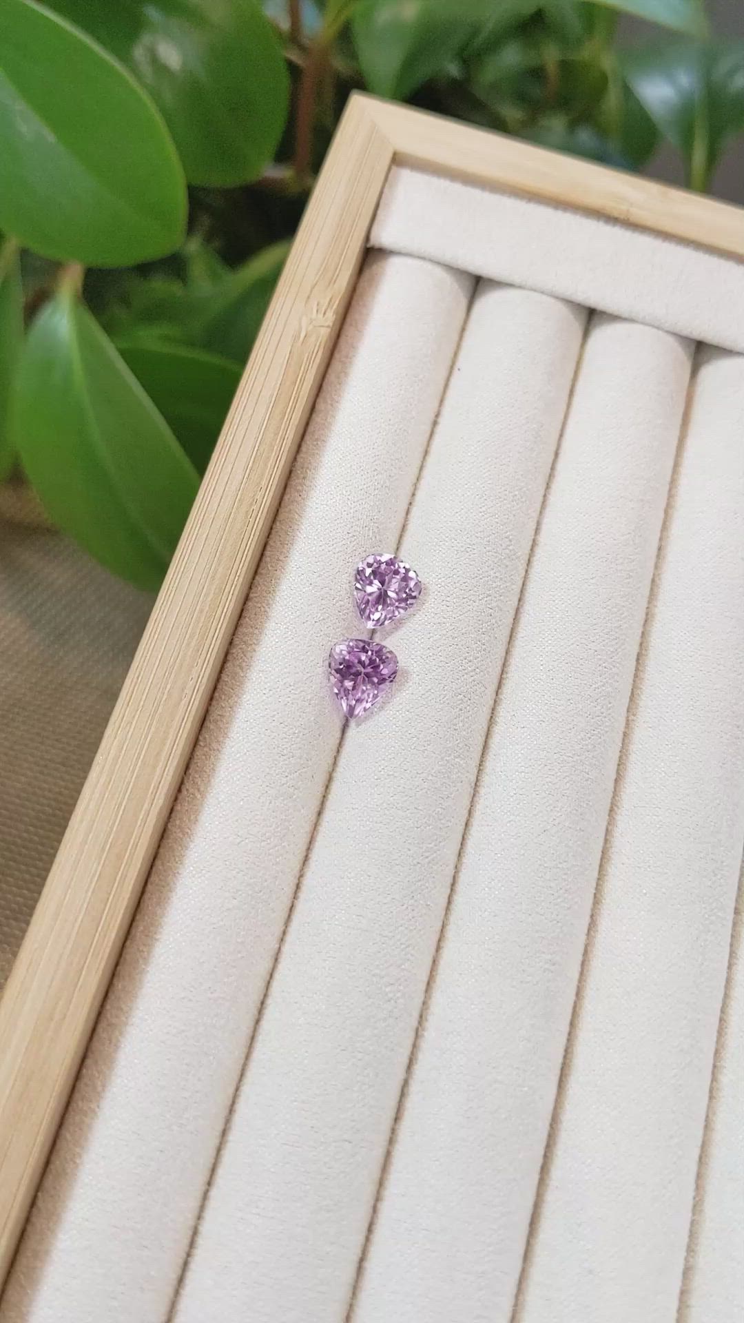 5.42&nbsp;Ct.Tw.Total Carat Weight Kunzite Pair from Afghanistan Size Video