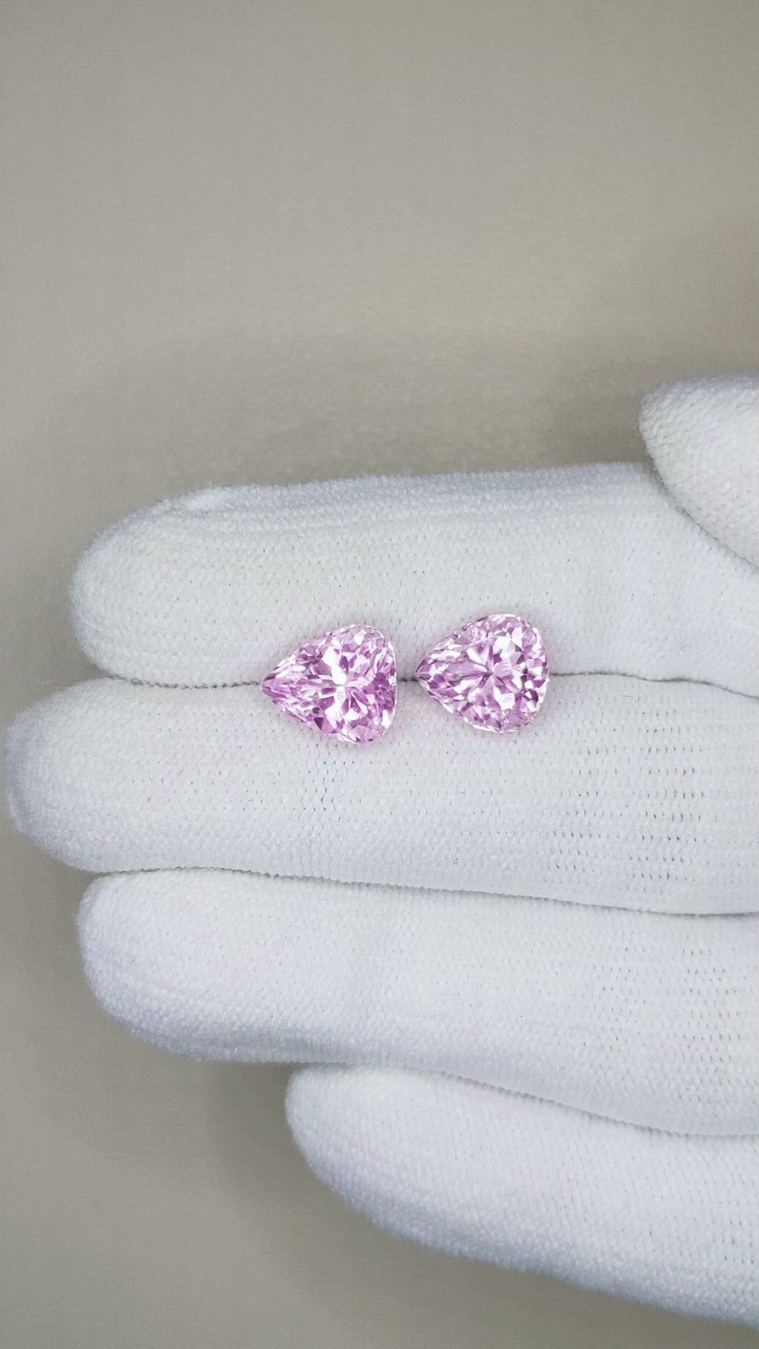 5.42&nbsp;Ct.Tw.Total Carat Weight Kunzite Pair from Afghanistan Size Video