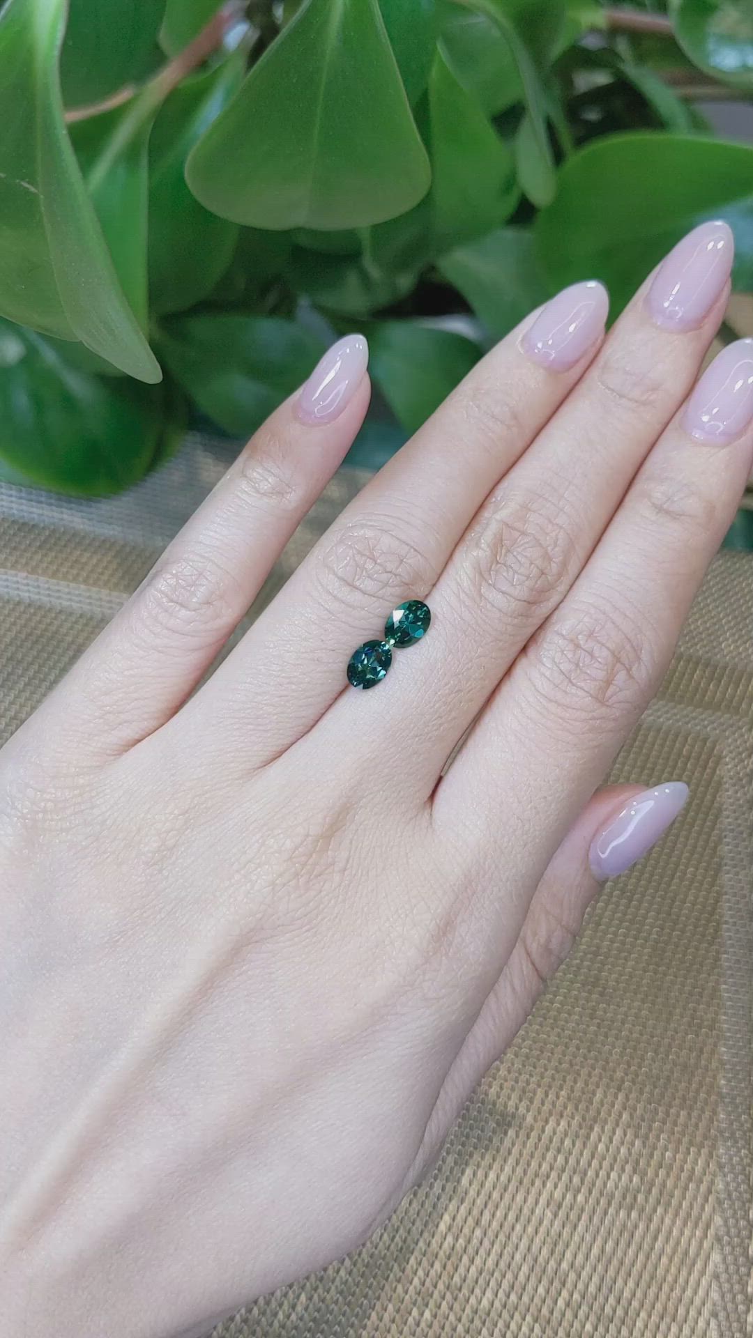 1.32&nbsp;Ct.Tw.Total Carat Weight Tourmaline Pair from Namibia Size Video