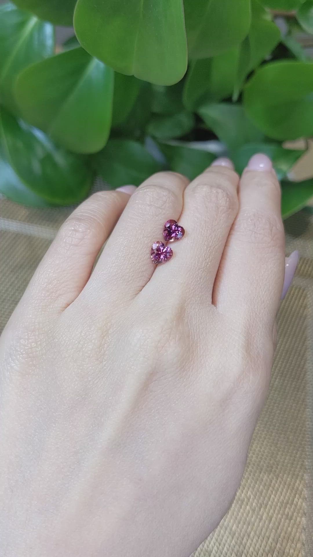 1.65&nbsp;Ct.Tw.Total Carat Weight Tourmaline Pair from Nigeria Size Video