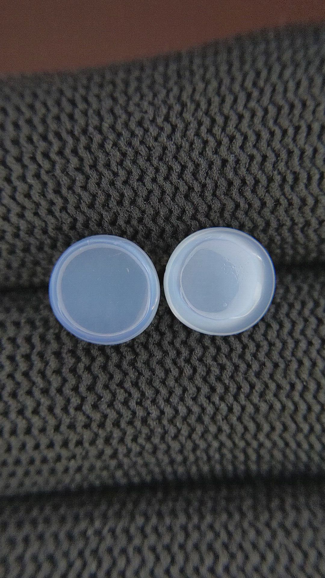 3.75 Ct.Tw.Total Carat Weight Cabochon Moonstone Pair from Madagascar Size Video