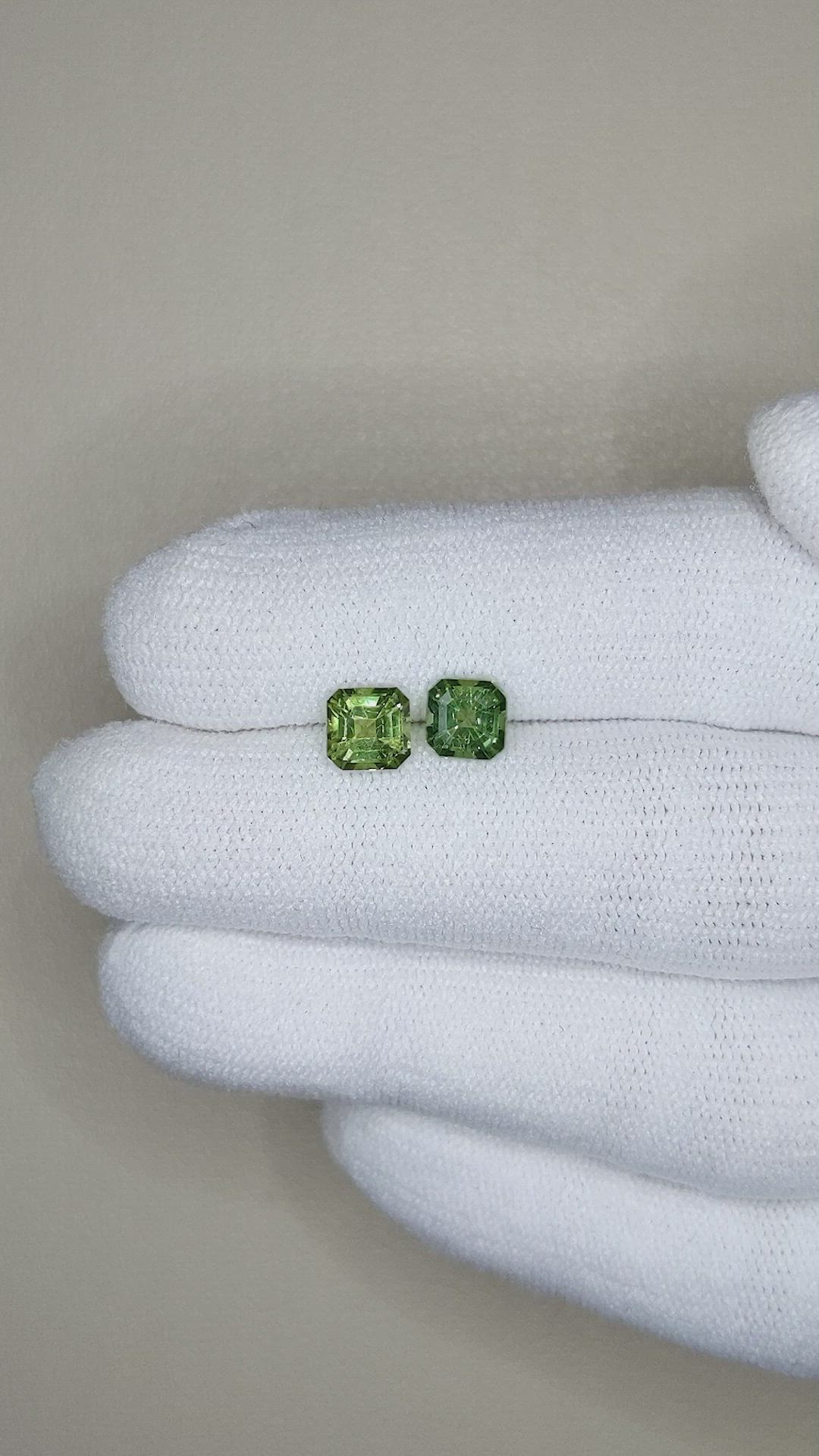 1.57&nbsp;Ct.Tw.Total Carat Weight Apatite Pair from Madagascar Size Video