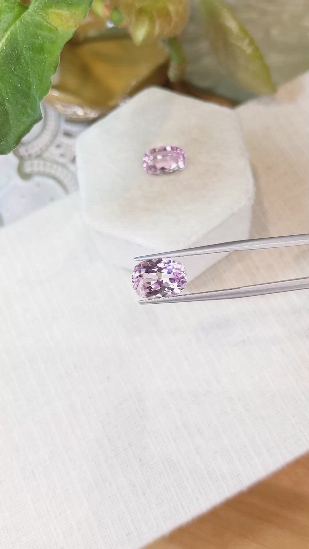 8.68&nbsp;Ct.Tw.Total Carat Weight Kunzite Pair from Afghanistan Size Video