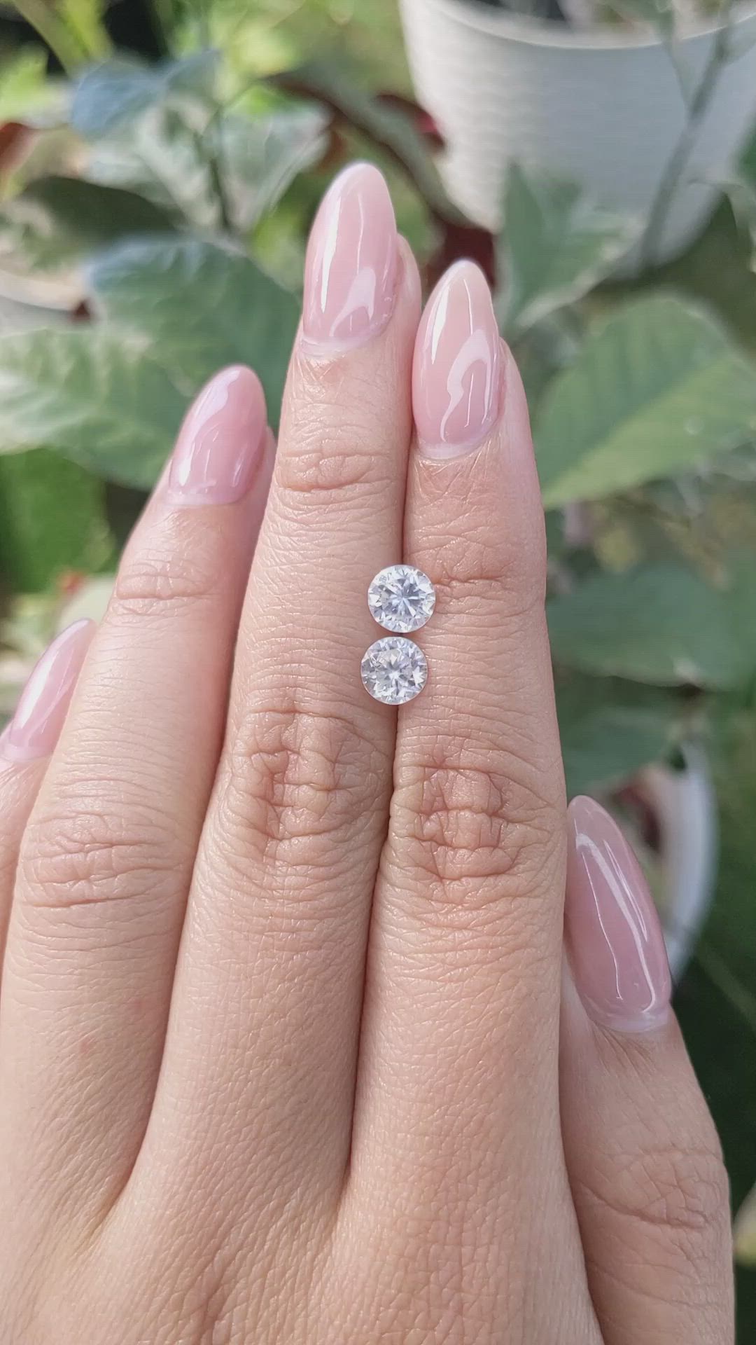 2.26&nbsp;Ct.Tw.Total Carat Weight Zircon Pair from Ceylon (Sri Lanka) Size Video