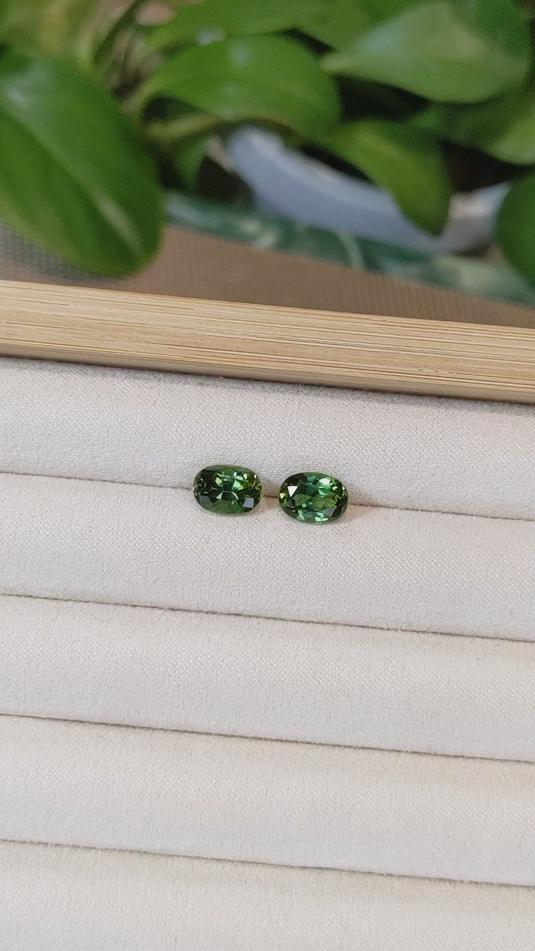 4.11&nbsp;Ct.Tw.Total Carat Weight Tourmaline Pair from Mozambique Size Video