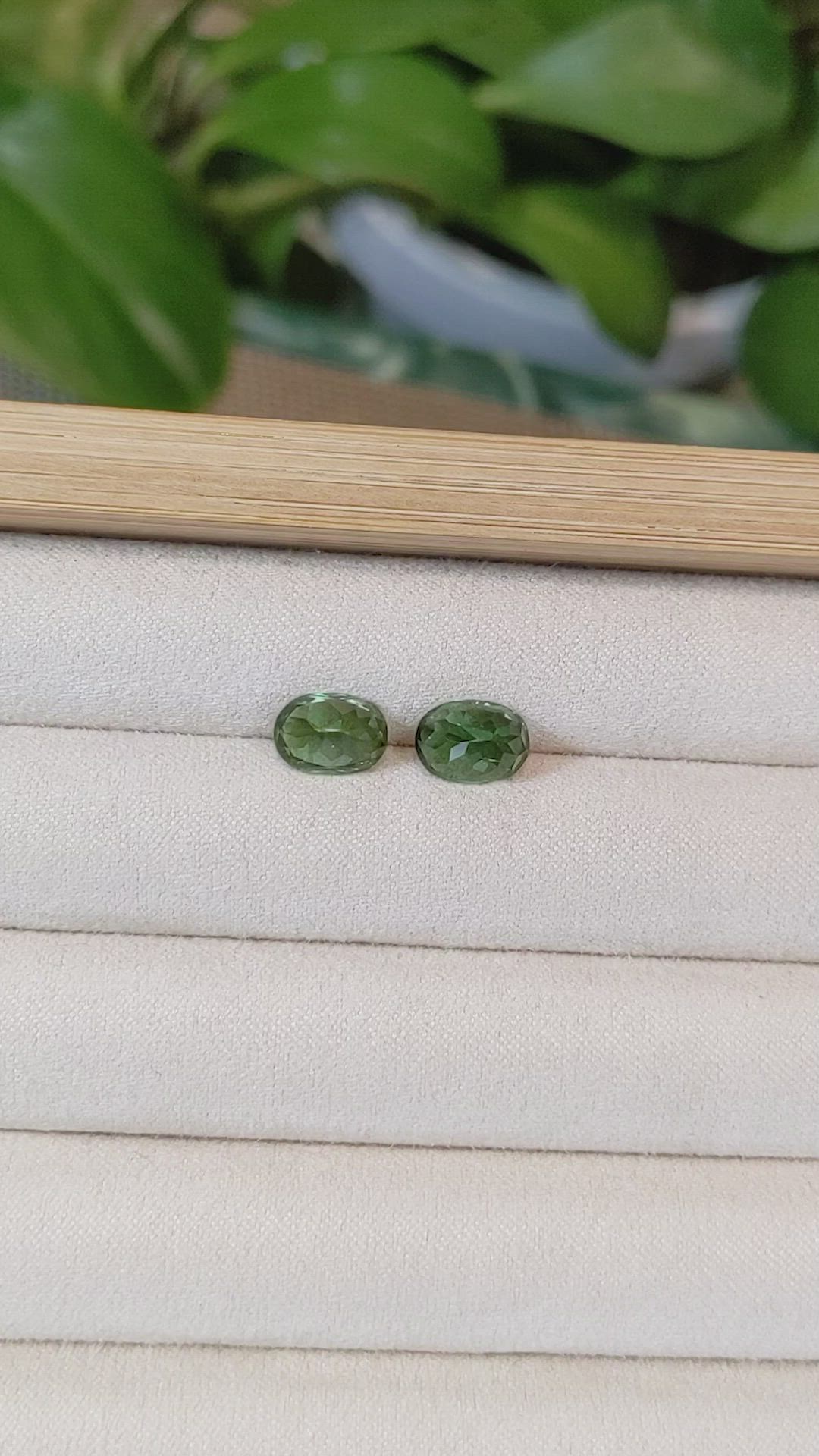 4.11&nbsp;Ct.Tw.Total Carat Weight Tourmaline Pair from Mozambique Size Video