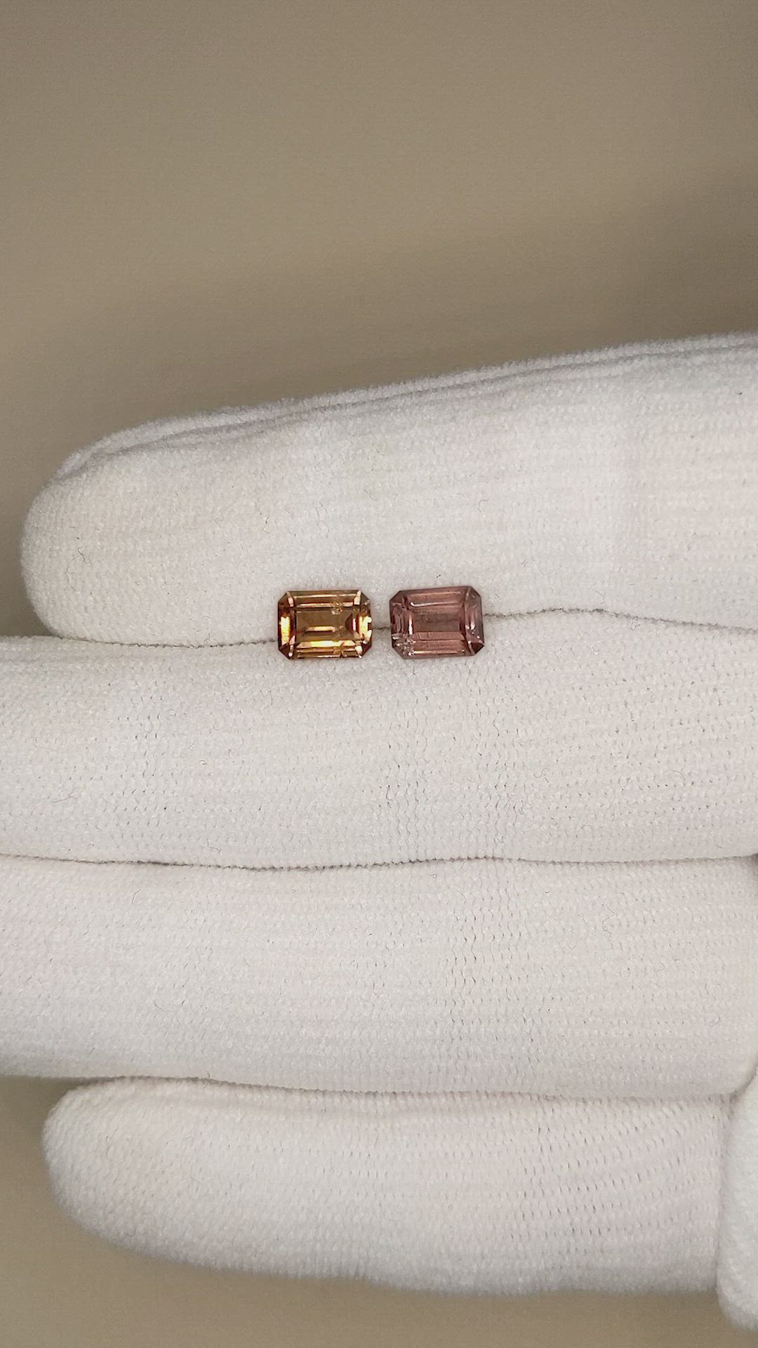 2.46&nbsp;Ct.Tw.Total Carat Weight Garnet Pair from Tanzania Size Video