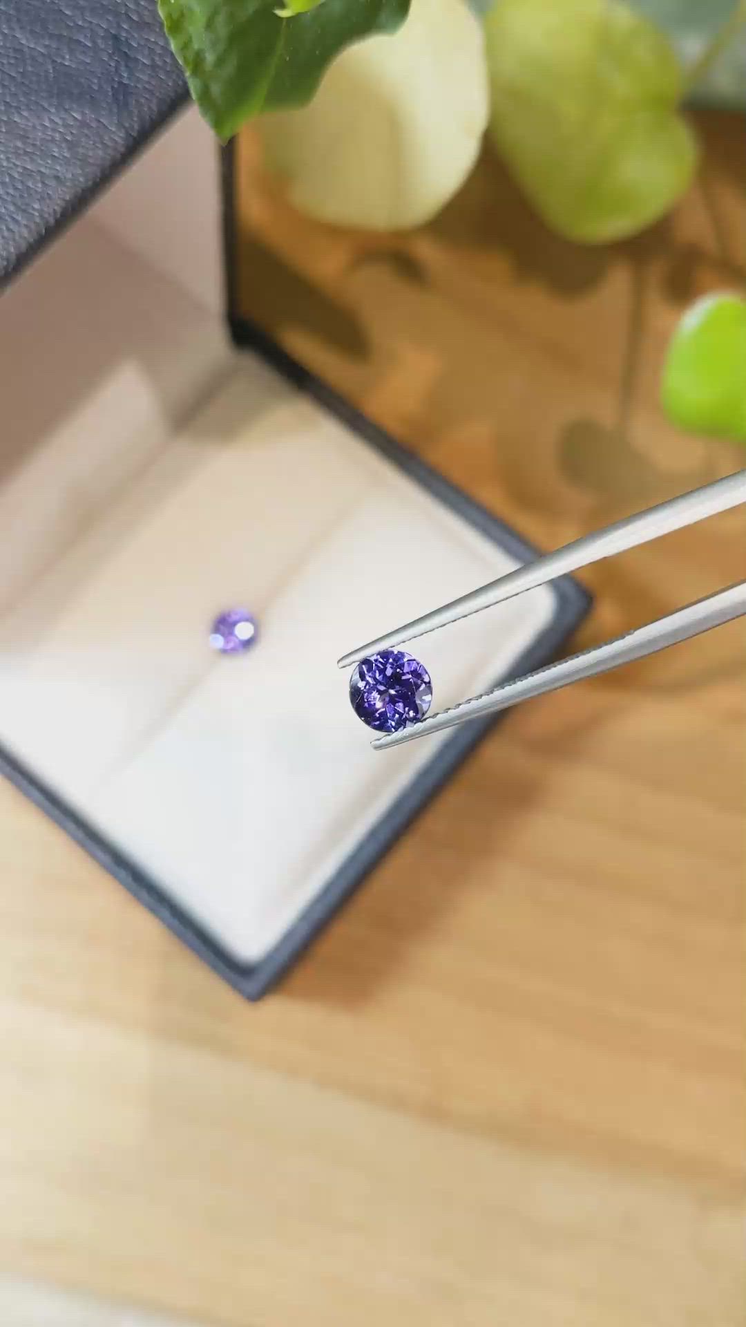 1.60 Ct.Tw.Total Carat Weight Tanzanite Pair from Tanzania Size Video