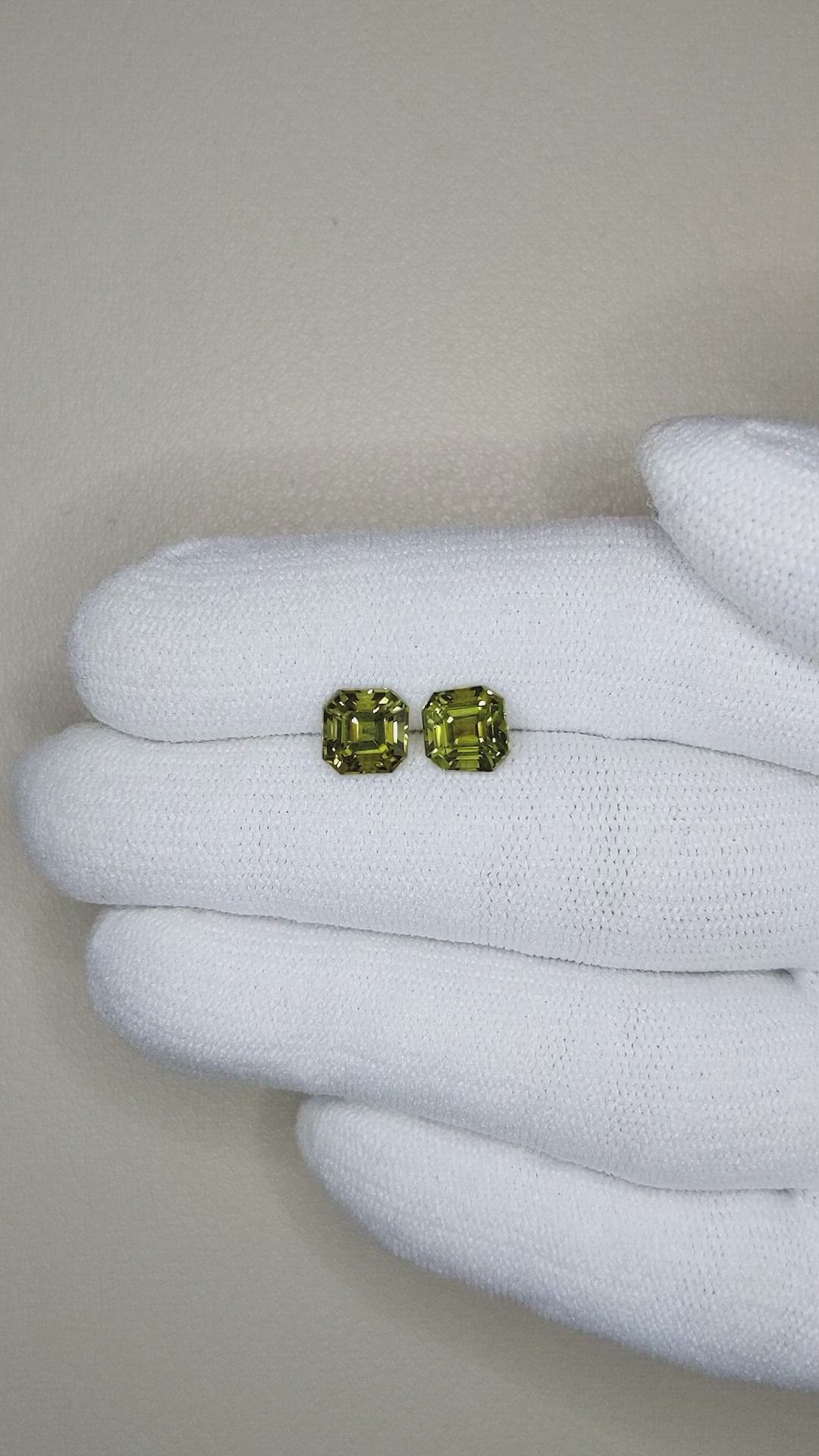 2.45&nbsp;Ct.Tw.Total Carat Weight Tourmaline Pair from Mozambique Size Video