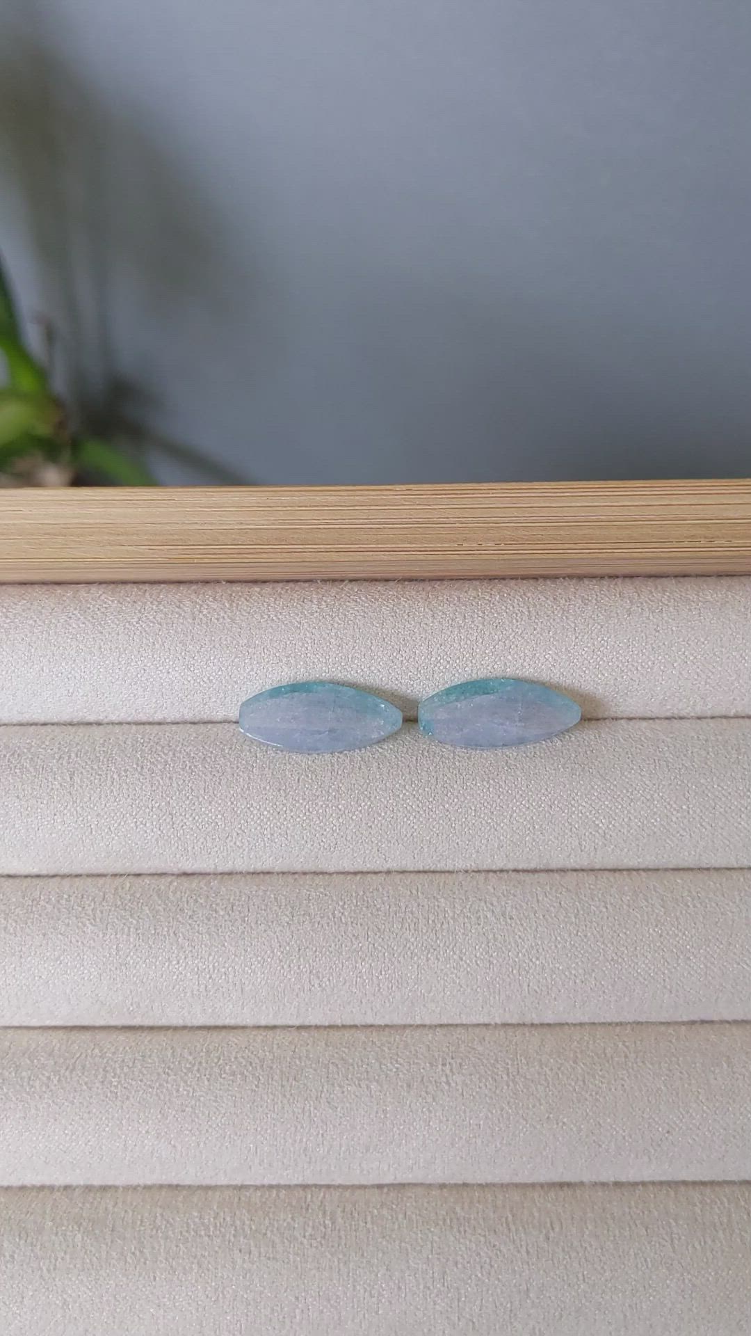 6.50&nbsp;Ct.Tw.Total Carat Weight Tourmaline Pair from Brazil Size Video