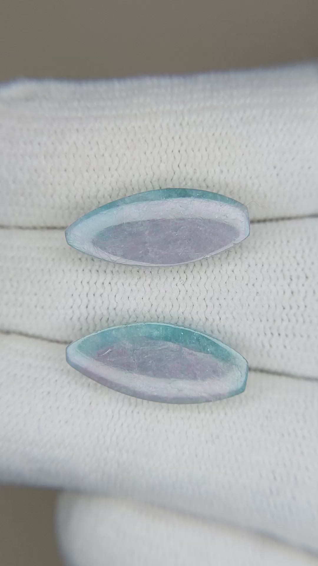 6.50&nbsp;Ct.Tw.Total Carat Weight Tourmaline Pair from Brazil Size Video