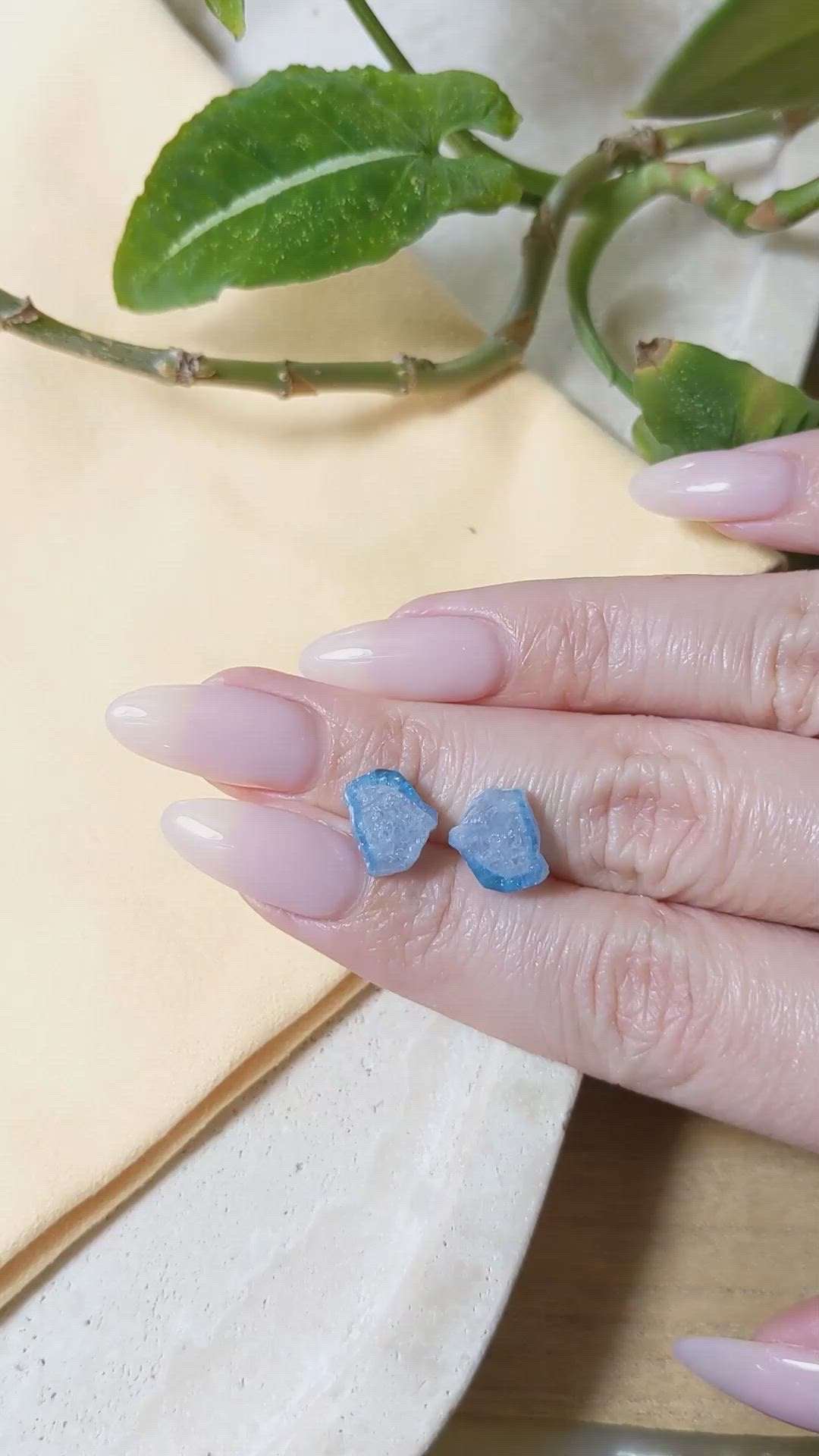 6.59 Ct.Tw.Total Carat Weight Paraiba Tourmaline Pair from Brazil Size Video