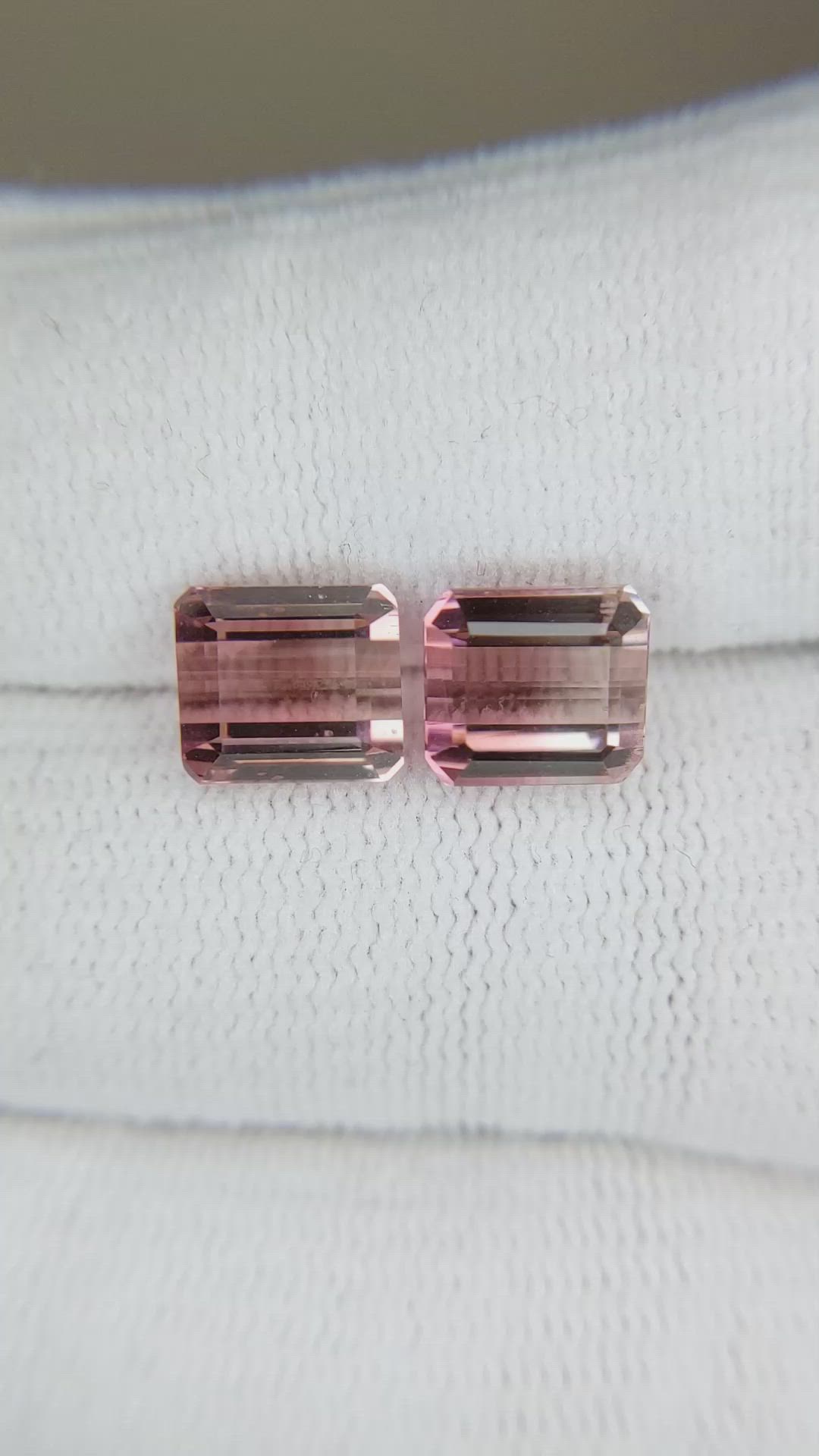 5.79&nbsp;Ct.Tw.Total Carat Weight Tourmaline Pair from Mozambique Size Video