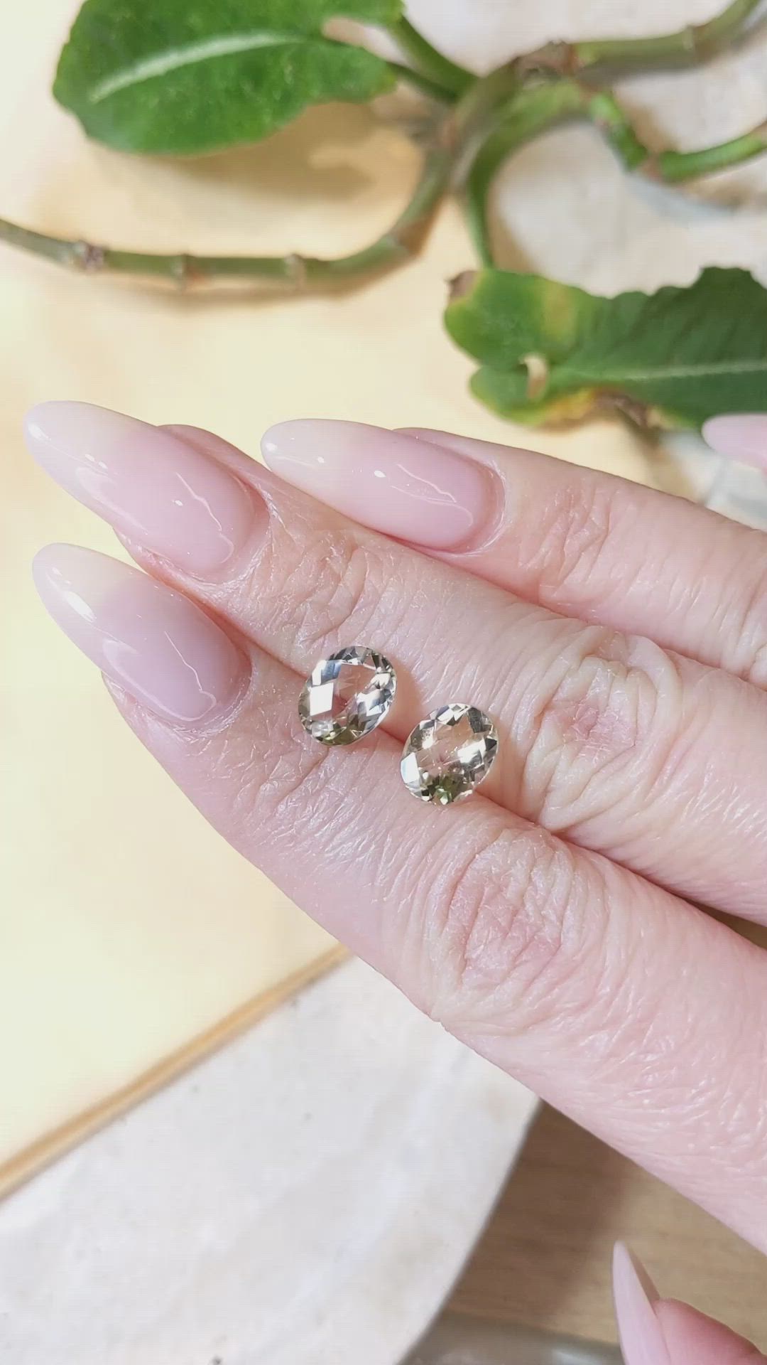 3.33&nbsp;Ct.Tw.Total Carat Weight Heliodor Pair from Pakistan Size Video