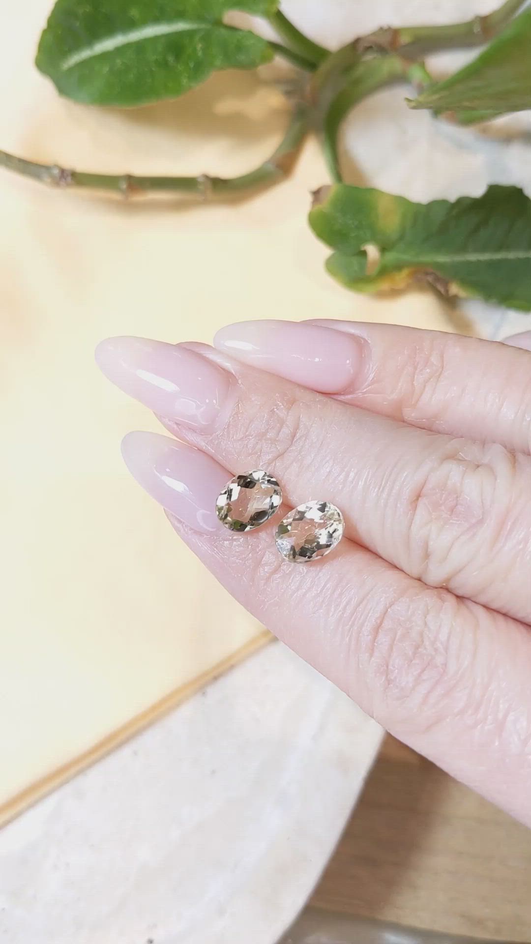 3.65&nbsp;Ct.Tw.Total Carat Weight Heliodor Pair from Pakistan Size Video