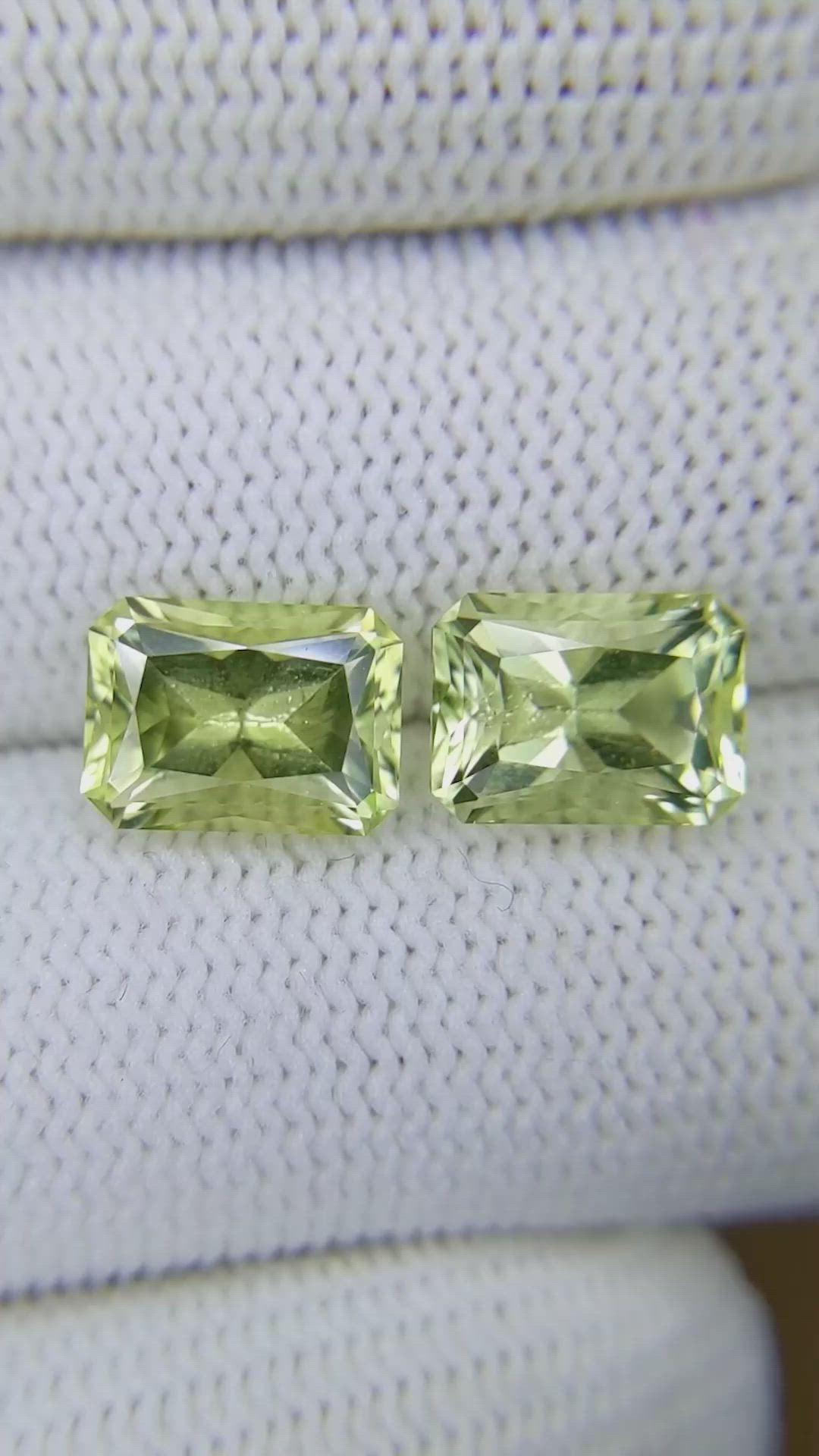 4.87 Ct.Tw.Total Carat Weight Beryl Pair from South Africa Size Video