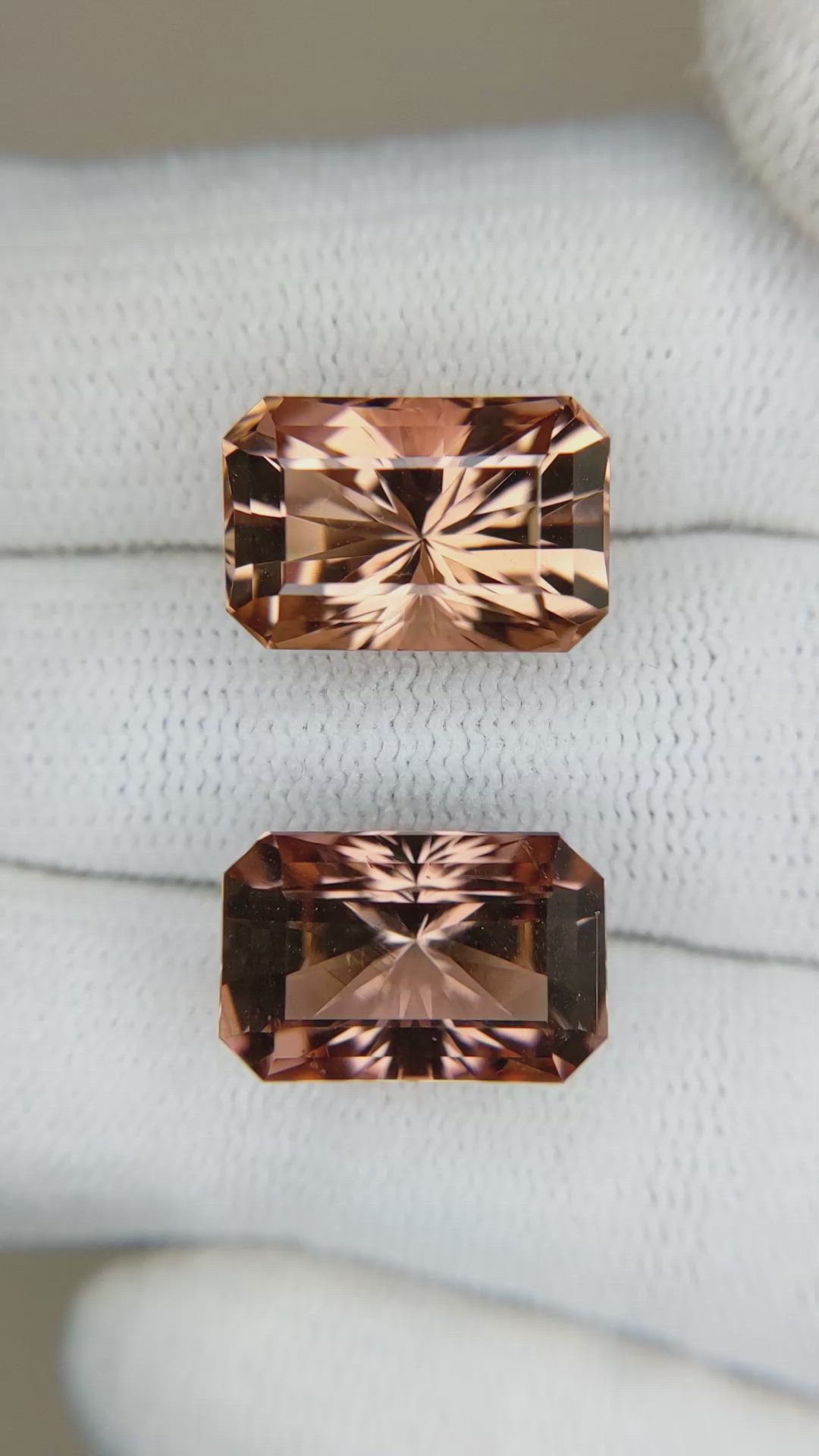 15.38&nbsp;Ct.Tw.Total Carat Weight Brown Tourmaline Pair from Nigeria Size Video
