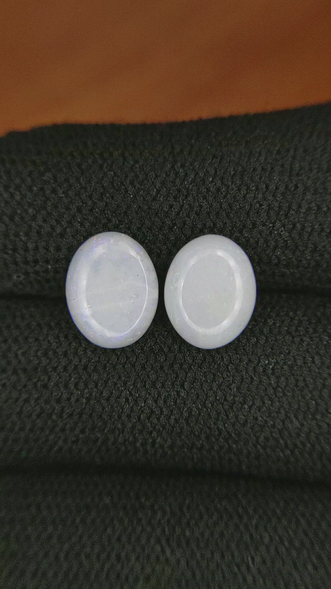 2.48&nbsp;Ct.Tw.Total Carat Weight Cabochon Opal Pair from Brazil Size Video