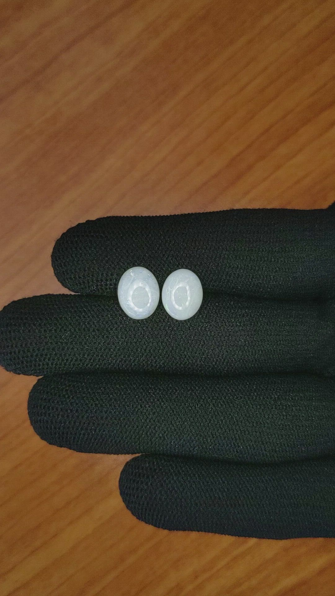 2.48&nbsp;Ct.Tw.Total Carat Weight Cabochon Opal Pair from Brazil Size Video